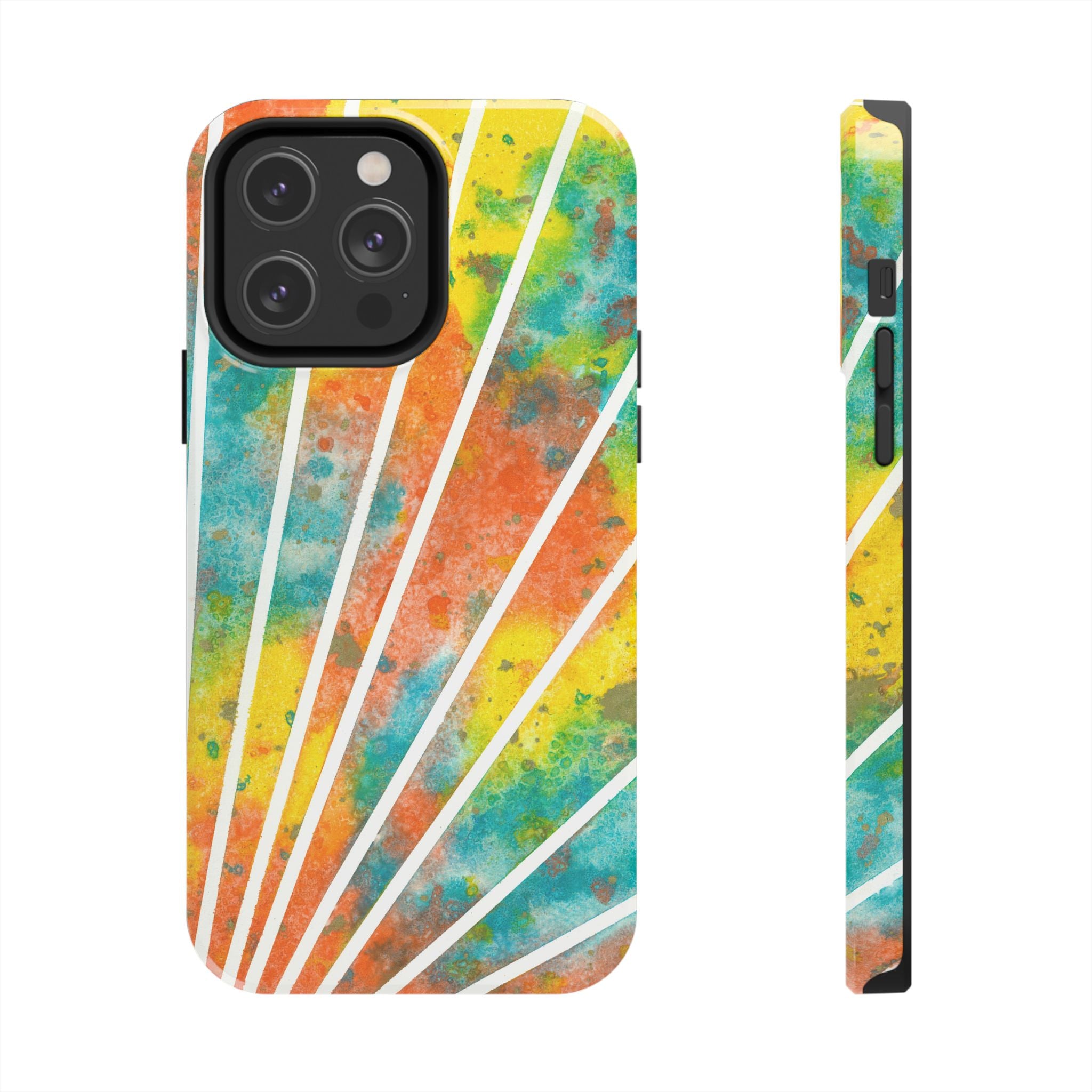 Tough Phone Case - All iPhones and Samsung Galaxys - Exciting Abstract Design #101 Your Energy Radiates