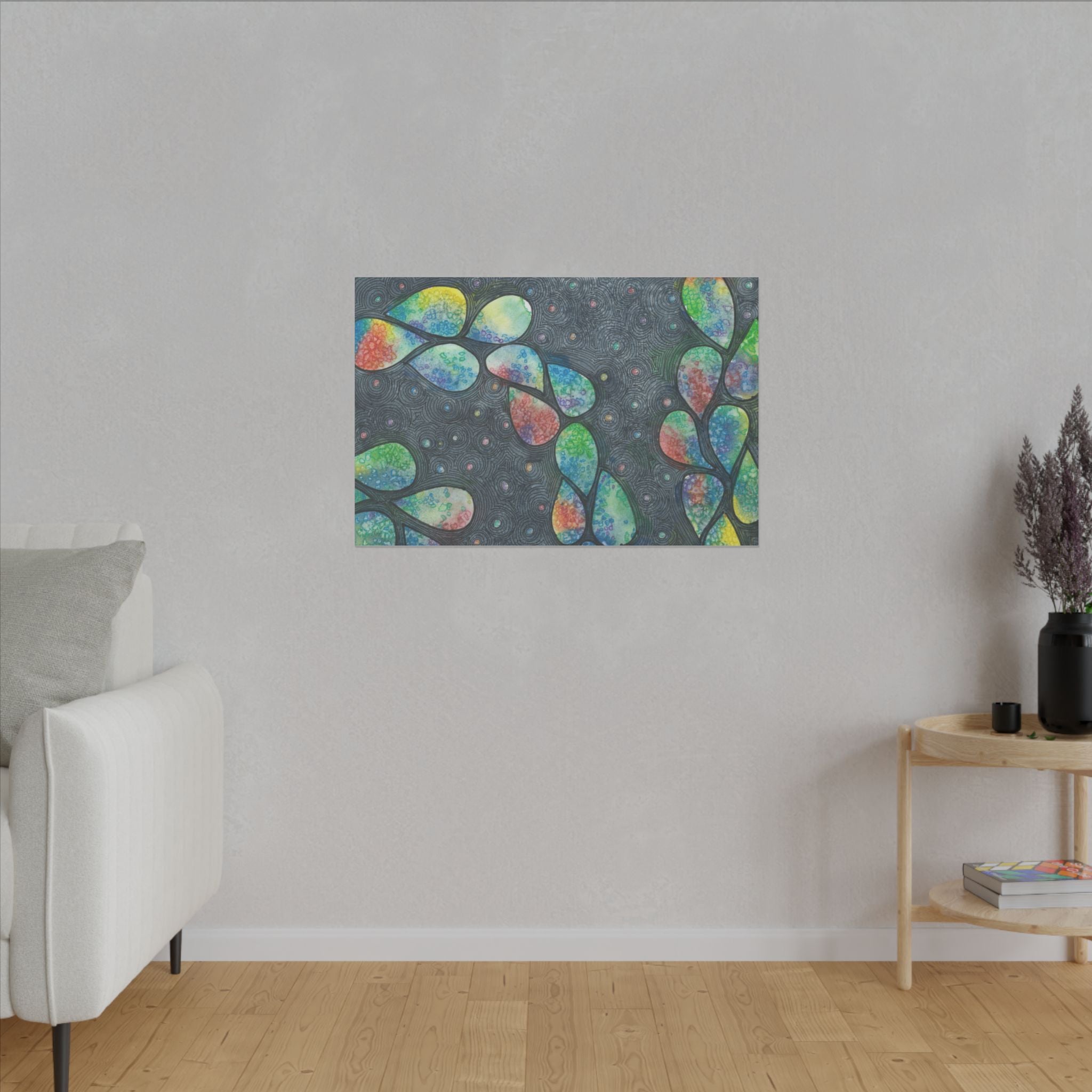 Large Colourful Wall Art, Canvas Prints, For Office, Bedroom or Living Room, or Special Gift #30 Give Us A Minute