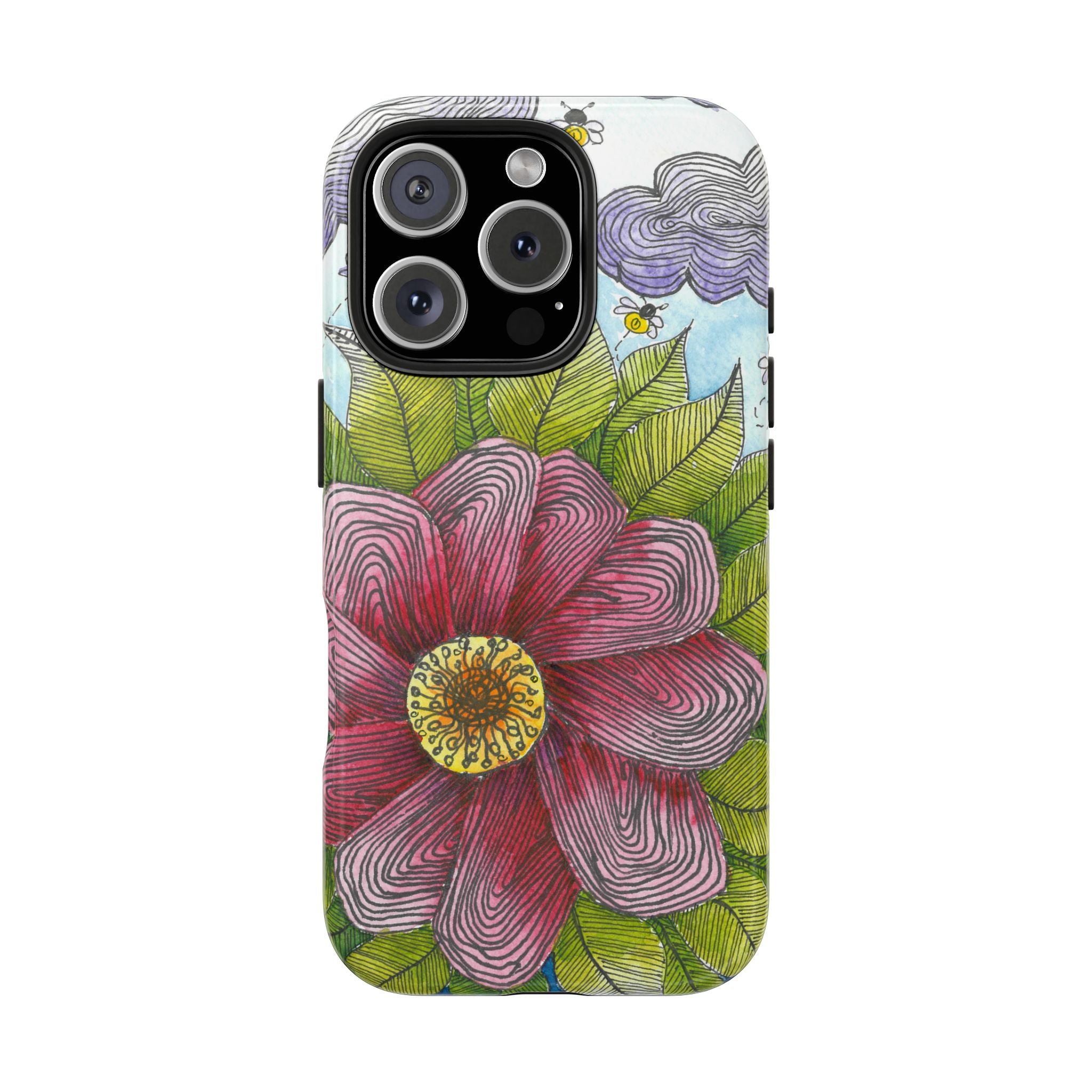 Tough Phone Case - All iPhones and Samsung Galaxys - Exciting Abstract Design  #4 Bloom'n