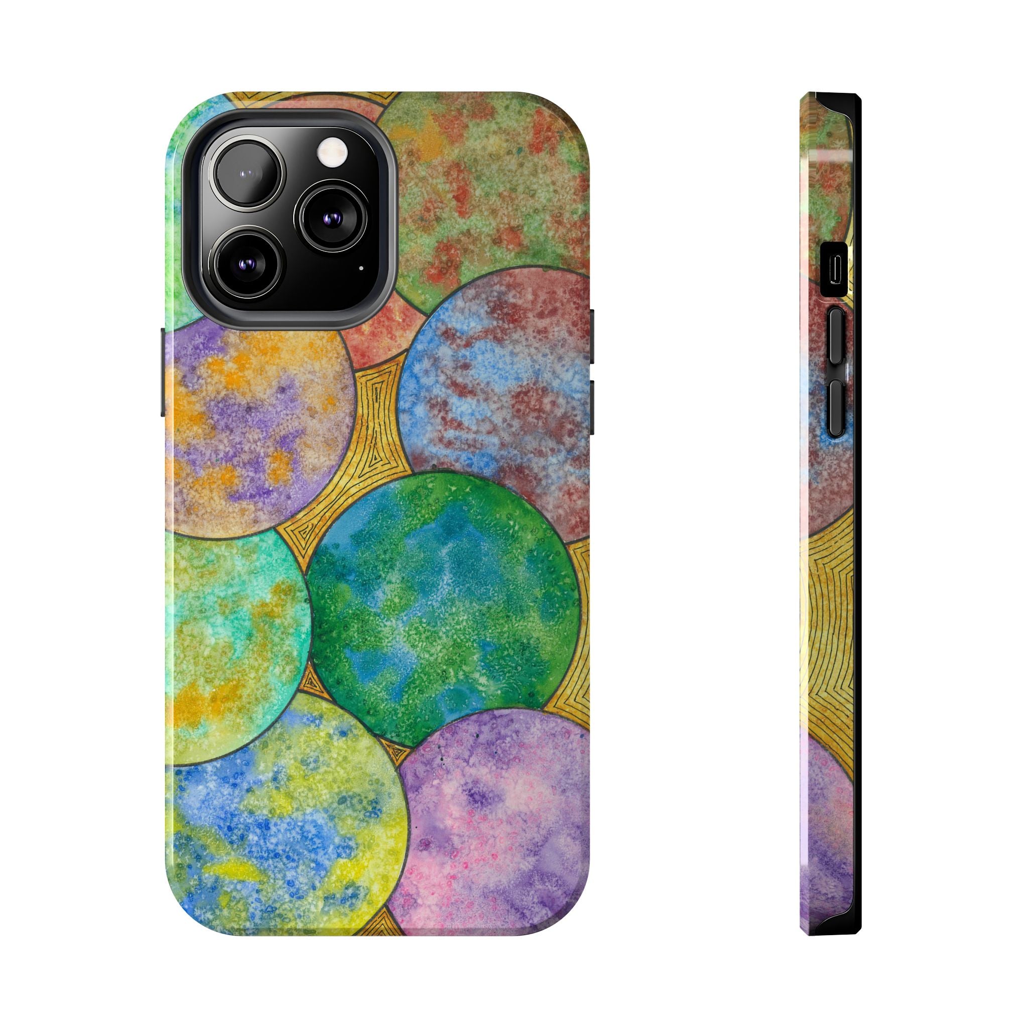 Tough Phone Case - All iPhones and Samsung Galaxys - Exciting Abstract Design #61 Worlds Apart