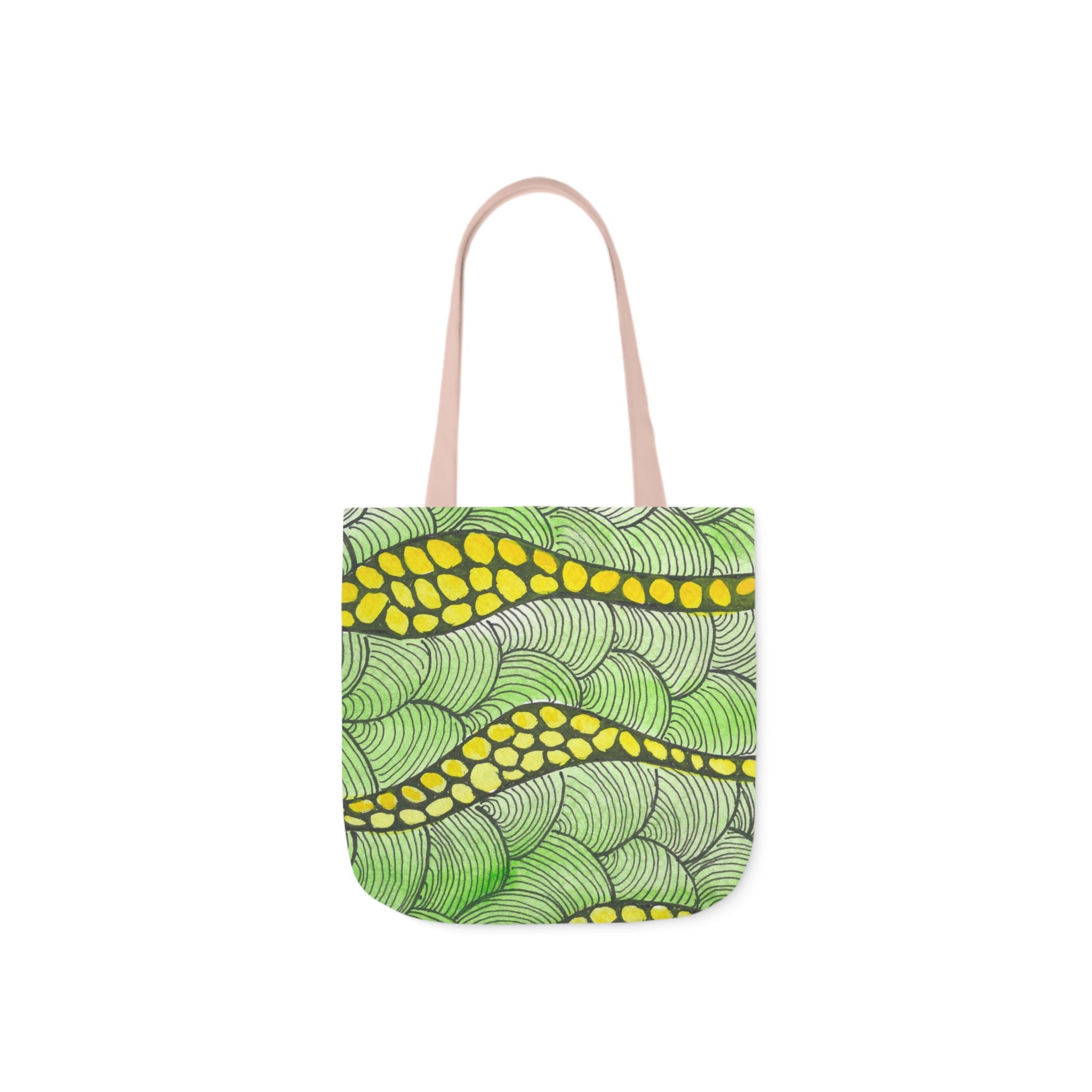 Canvas Tote Bags, Colourful Abstract Designs, 5-Color Straps, 3 Sizes.  For Family and friends or a Special Gift #13 Watcha Thinking
