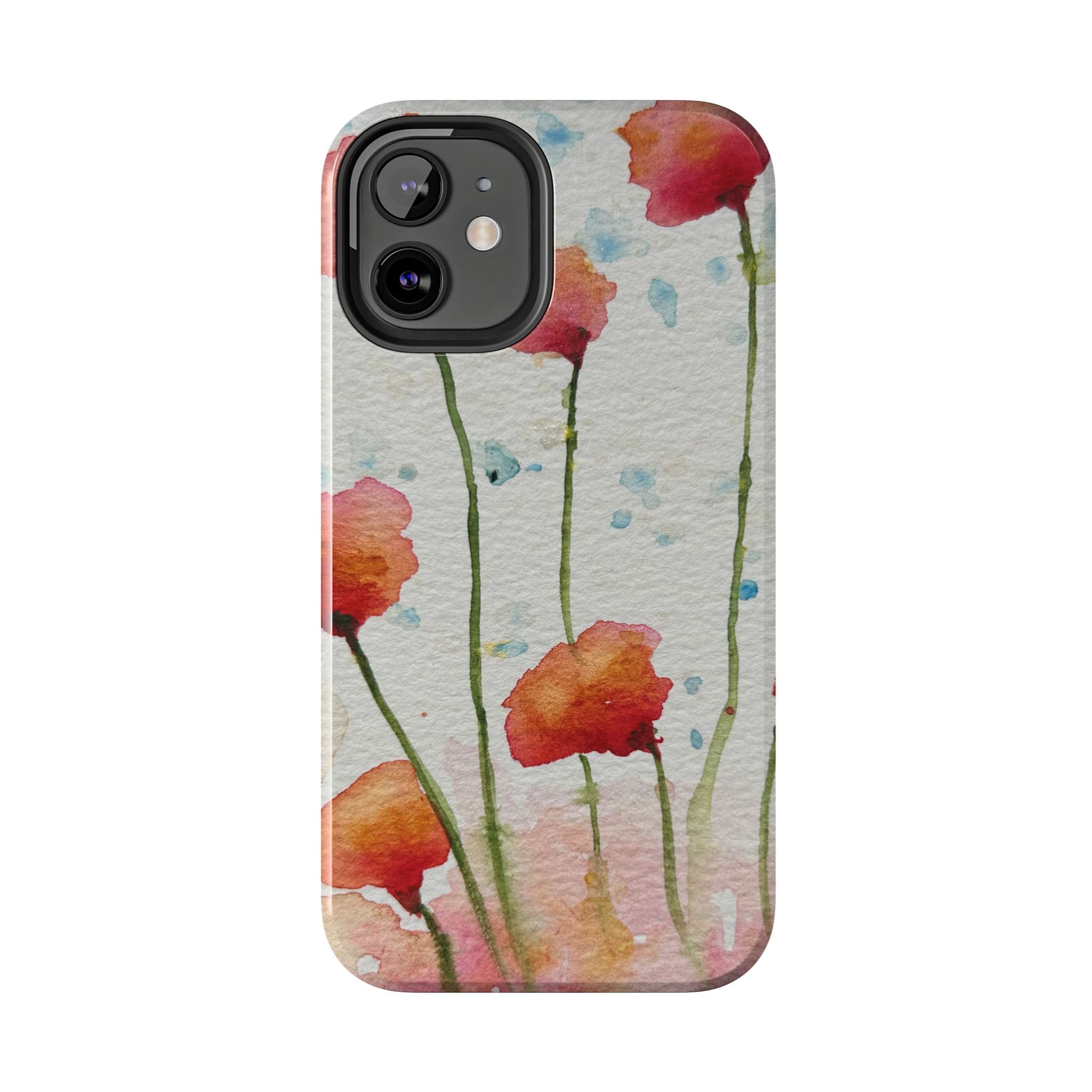 Tough Phone Case - All iPhones and Samsung Galaxys - Exciting Abstract Design #94 Poppies Galore