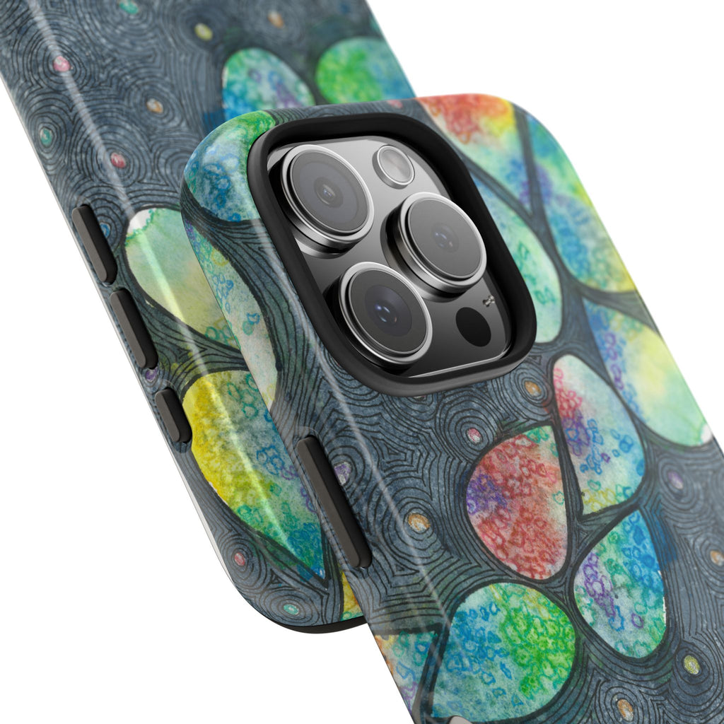 Tough Phone Case - All iPhones and Samsung Galaxys - Exciting Abstract Design #30 Give Us A Minute