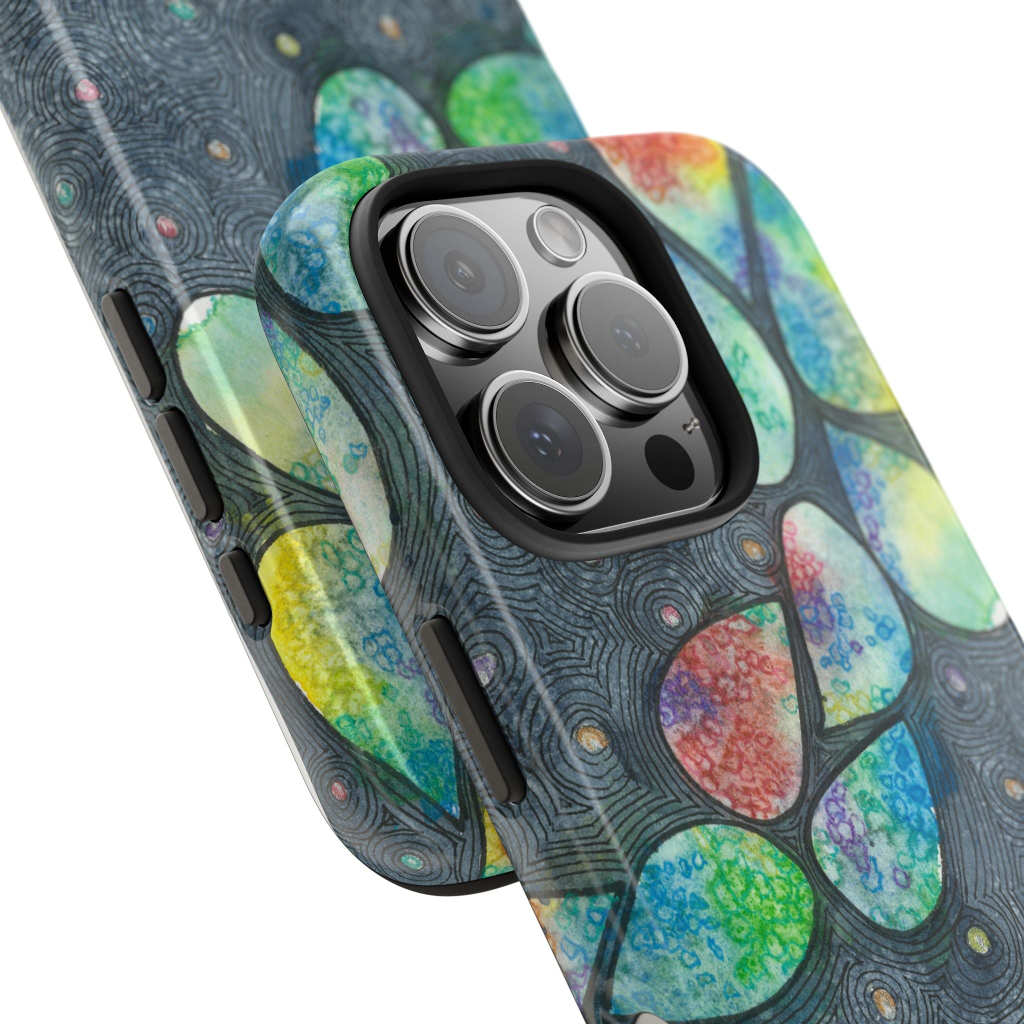Tough Phone Case - All iPhones and Samsung Galaxys - Exciting Abstract Design #30 Give Us A Minute