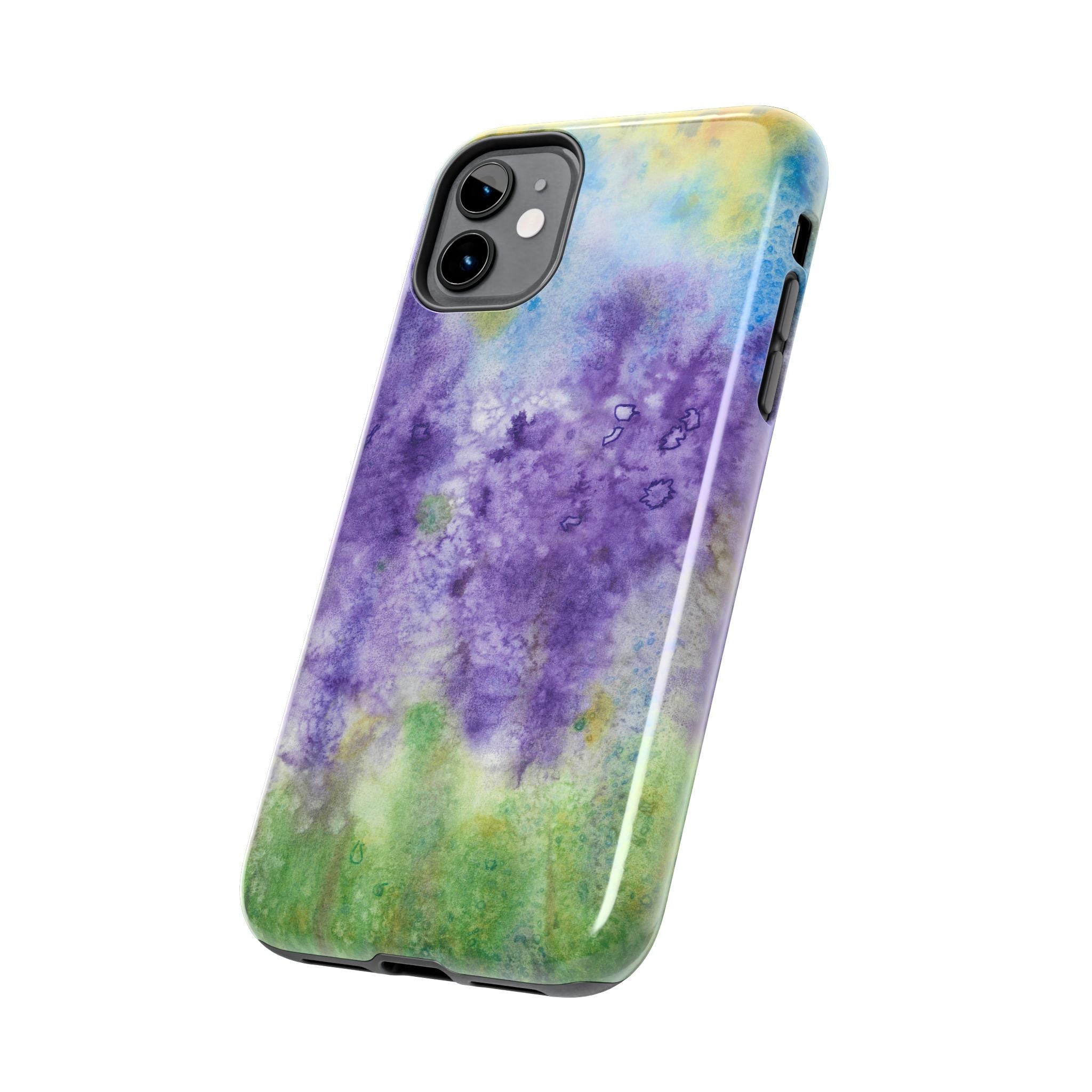 Tough Phone Case - All iPhones and Samsung Galaxys - Exciting Abstract Design #74 Lavender Fields