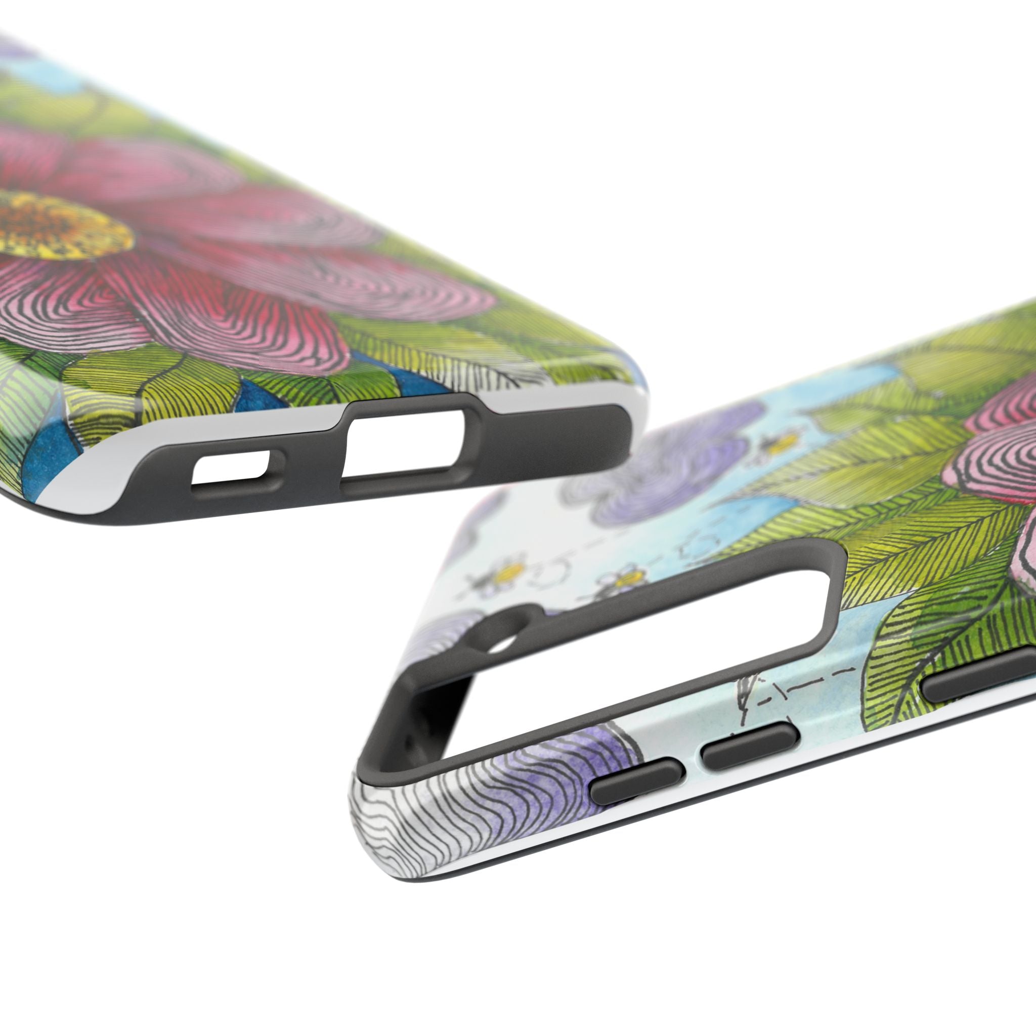 Tough Phone Case - All iPhones and Samsung Galaxys - Exciting Abstract Design  #4 Bloom'n