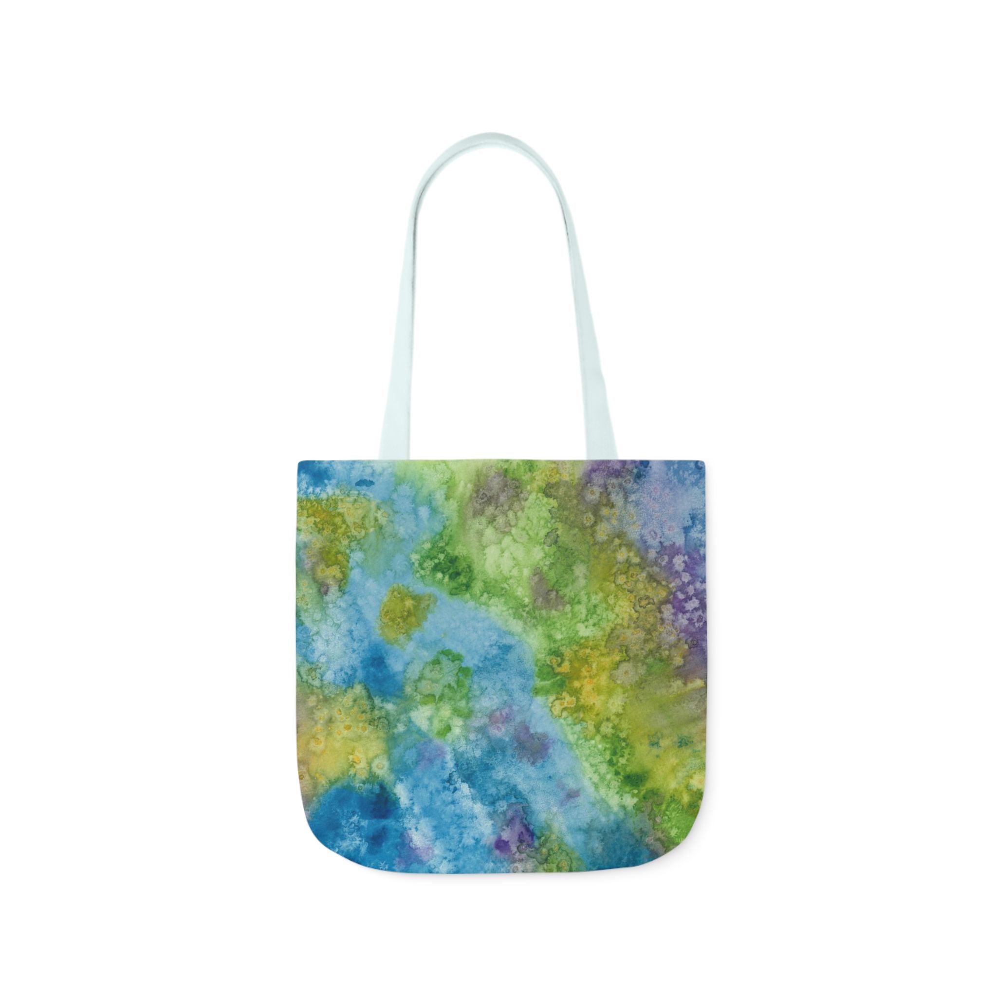 Canvas Tote Bags, Colourful Abstract Designs, 5-Color Straps, 3 Sizes.  For Family and friends or a Special Gift #60 Happy Holidays