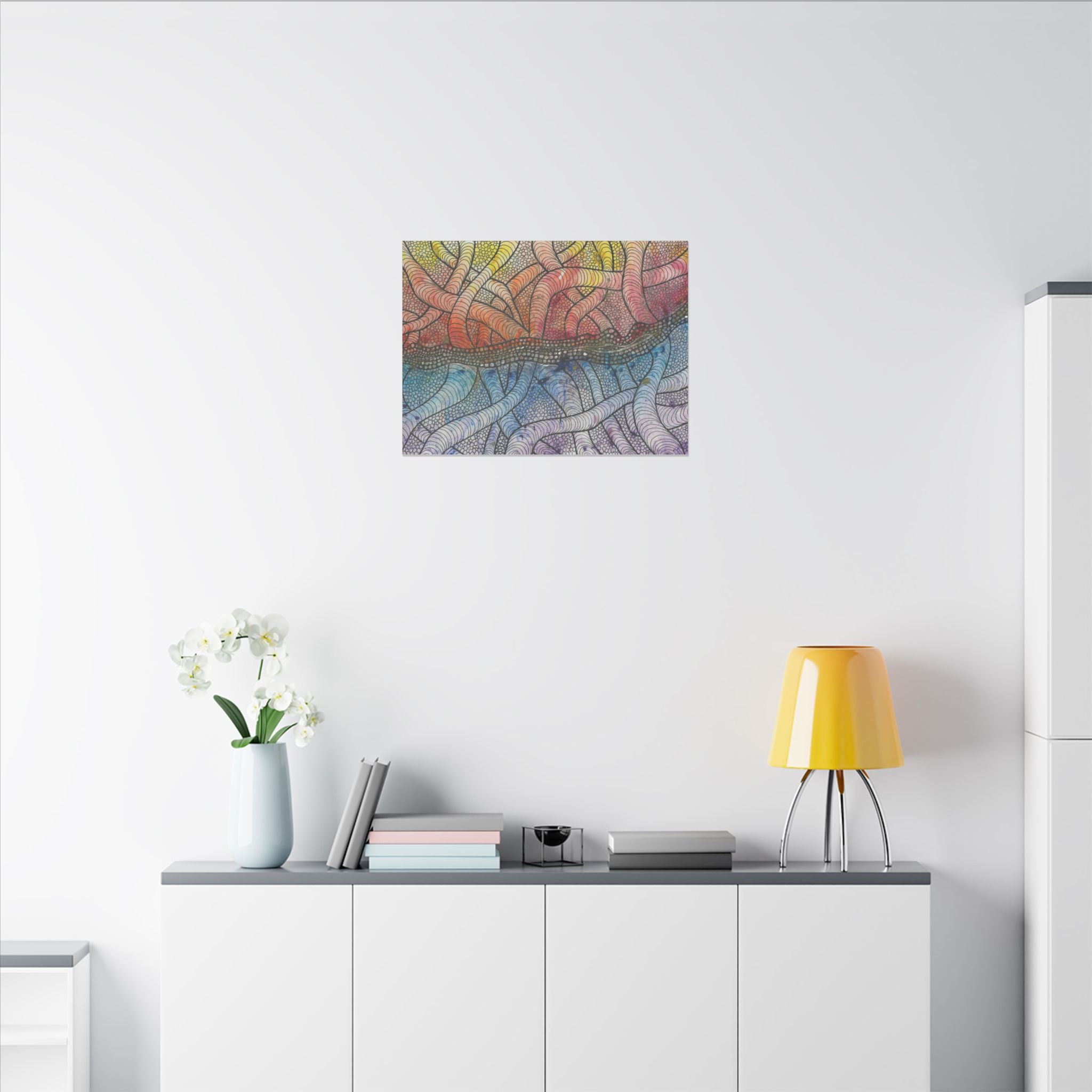 Large Colourful Wall Art, Canvas Prints, For Office, Bedroom or Living Room, or Special Gift #72 After The End
