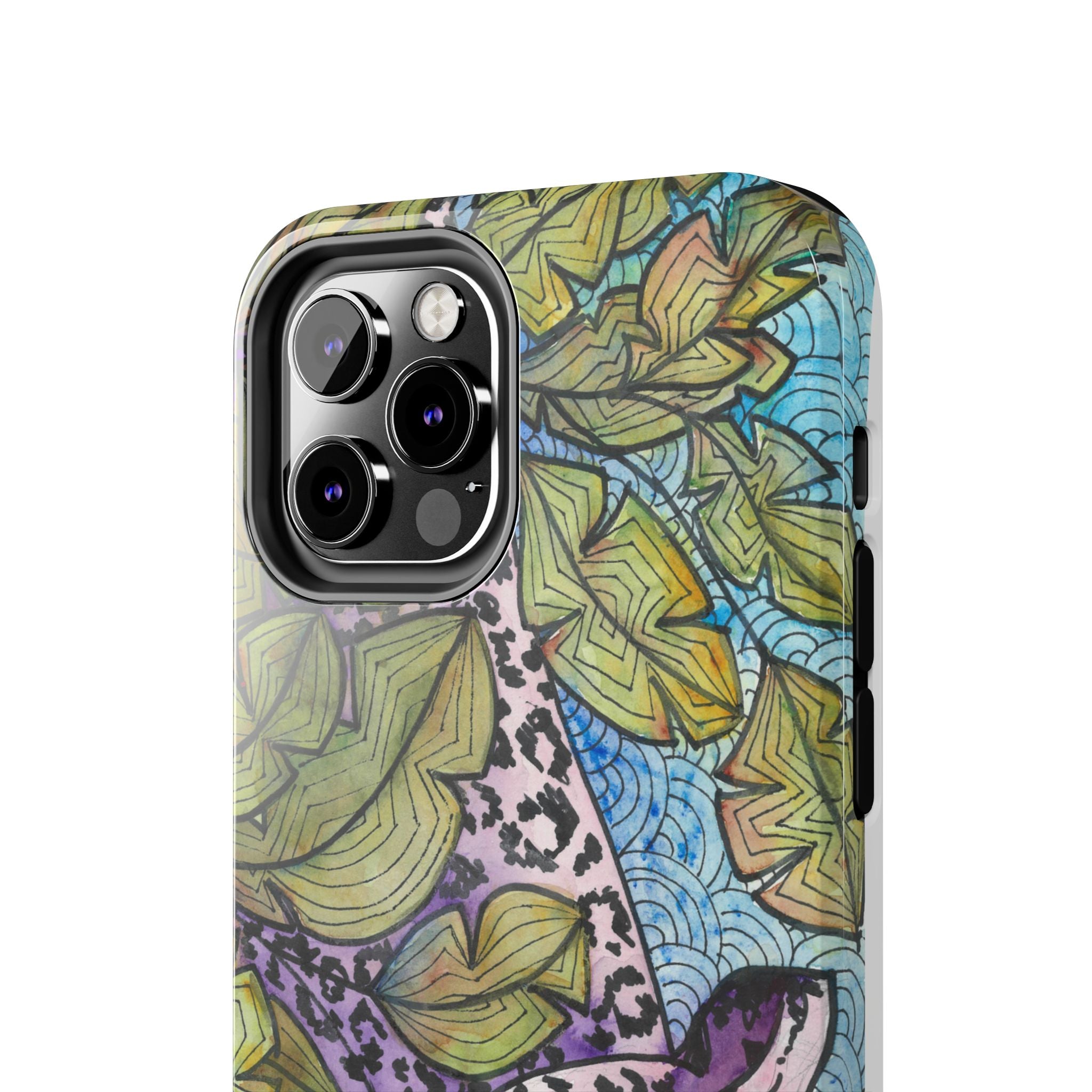 Tough Phone Case - All iPhones and Samsung Galaxys - Exciting Abstract Design #76 Purrfect Blend