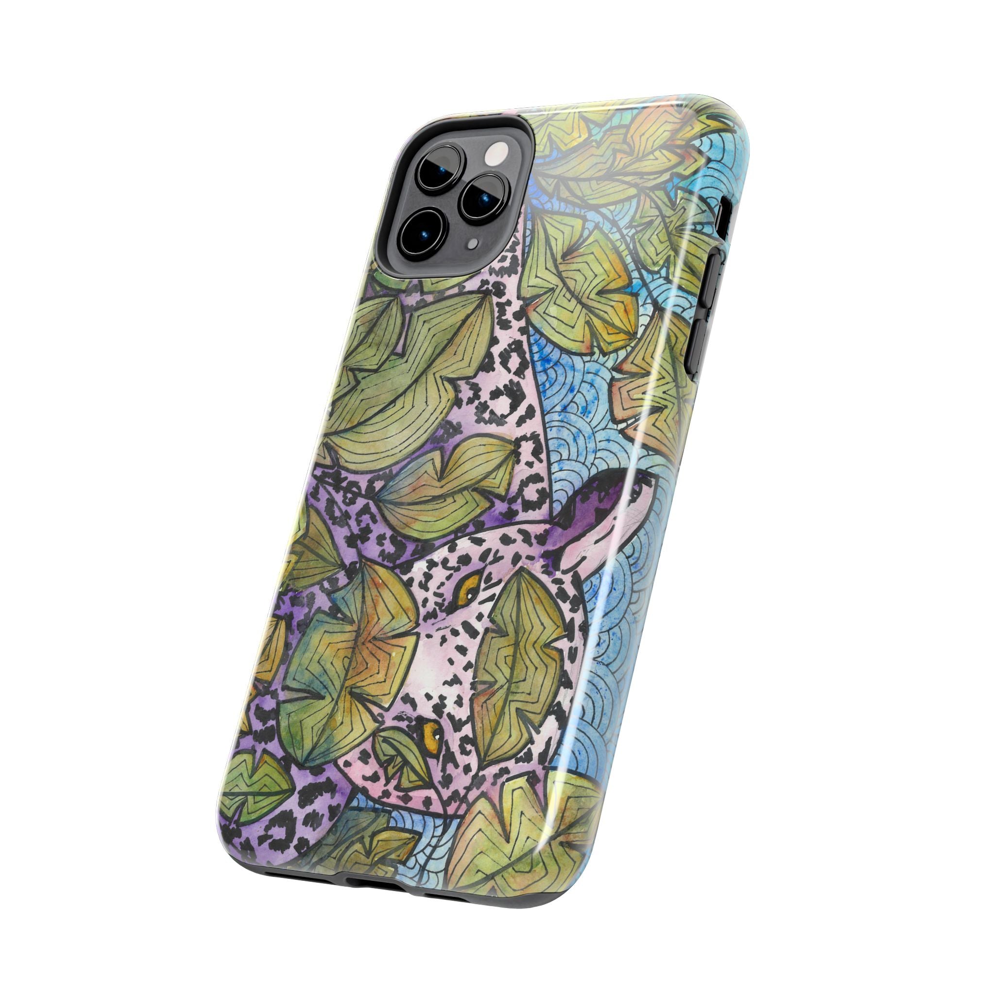 Tough Phone Case - All iPhones and Samsung Galaxys - Exciting Abstract Design #76 Purrfect Blend