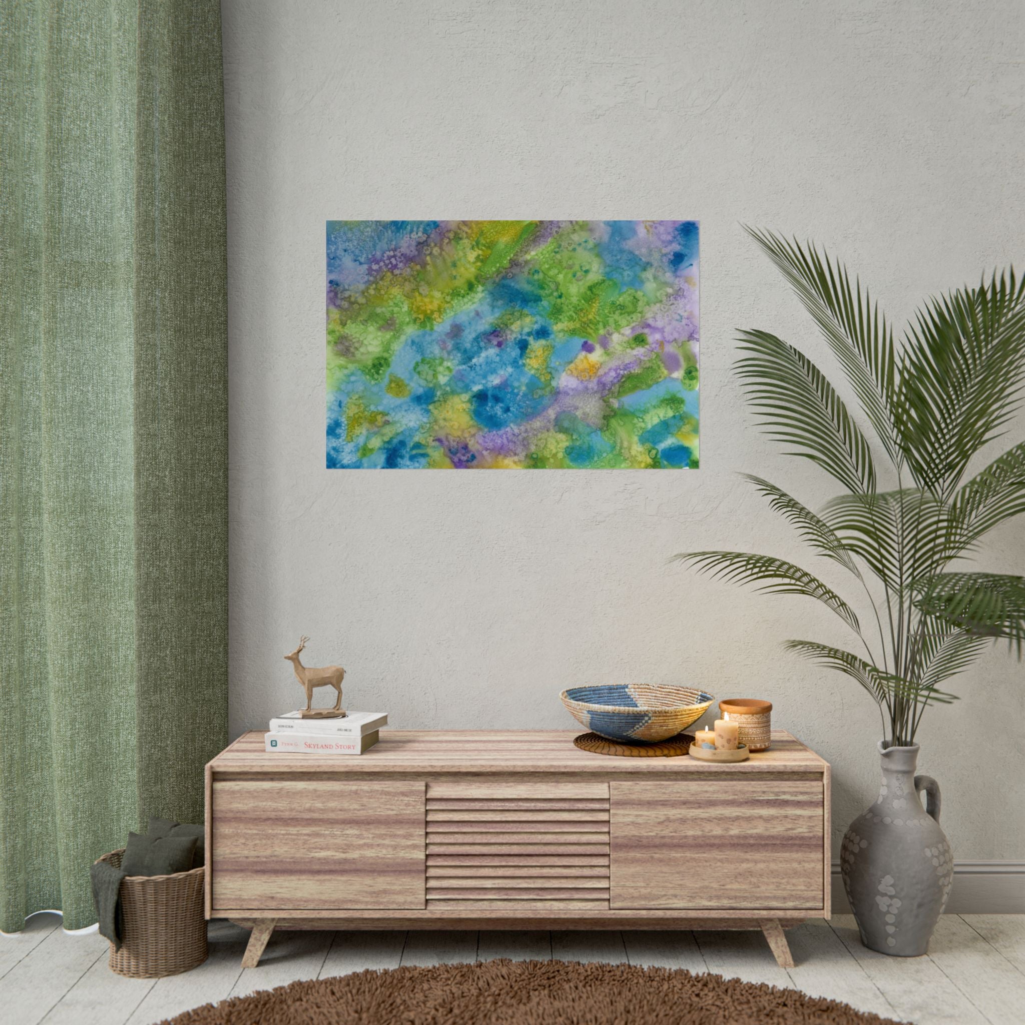 Large Colourful Wall Art, Posters & Prints, For Office, Bedroom or Living Room, or Special Gift #60 Happy Holidays