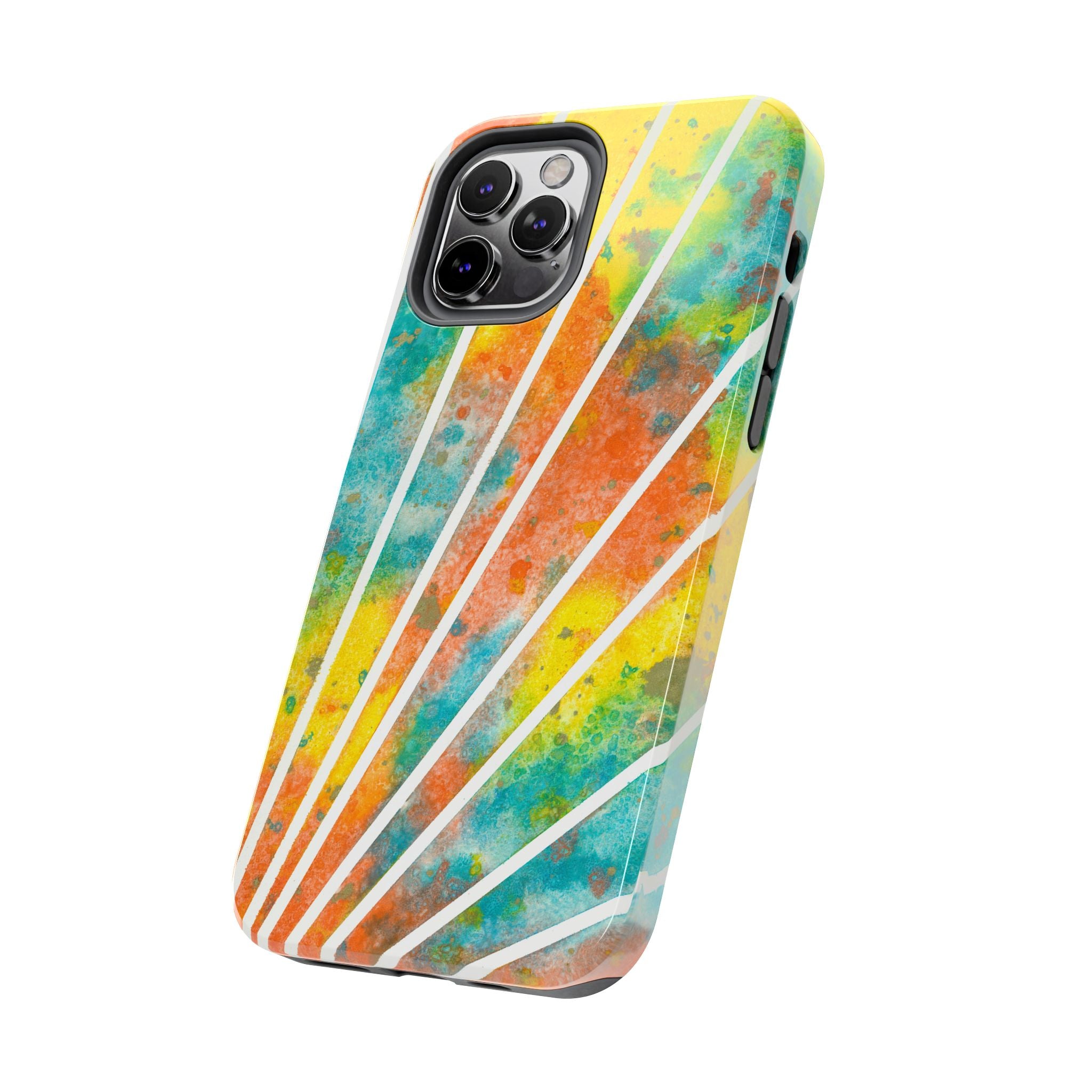 Tough Phone Case - All iPhones and Samsung Galaxys - Exciting Abstract Design #101 Your Energy Radiates