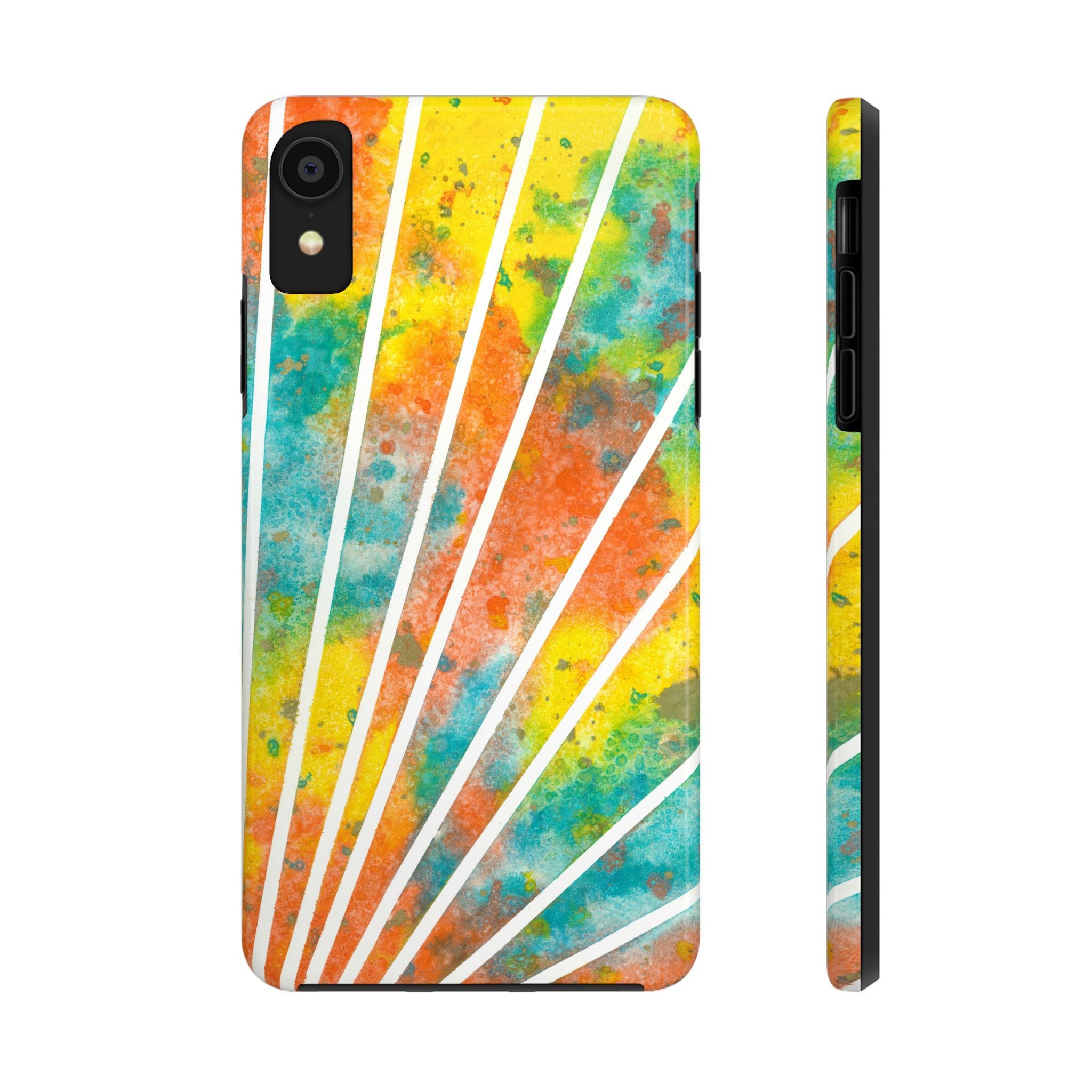 Tough Phone Case - All iPhones and Samsung Galaxys - Exciting Abstract Design #101 Your Energy Radiates