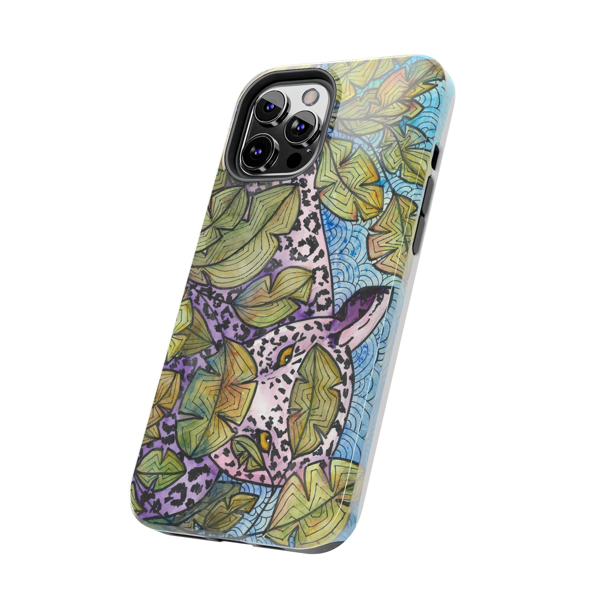 Tough Phone Case - All iPhones and Samsung Galaxys - Exciting Abstract Design #76 Purrfect Blend