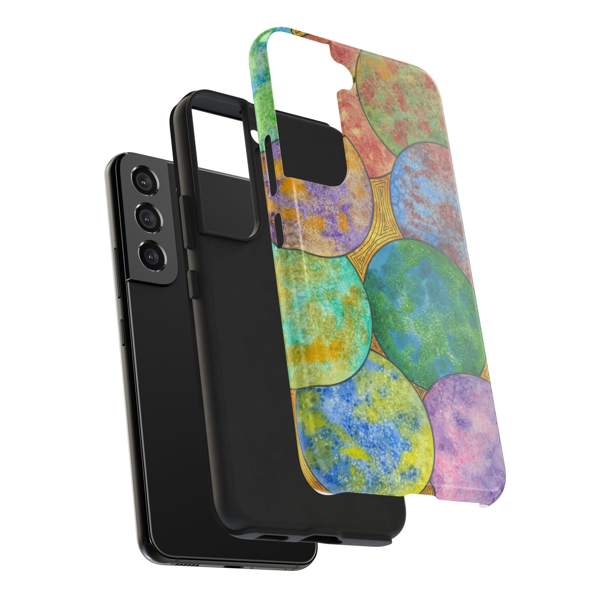 Tough Phone Case - All iPhones and Samsung Galaxys - Exciting Abstract Design #61 Worlds Apart