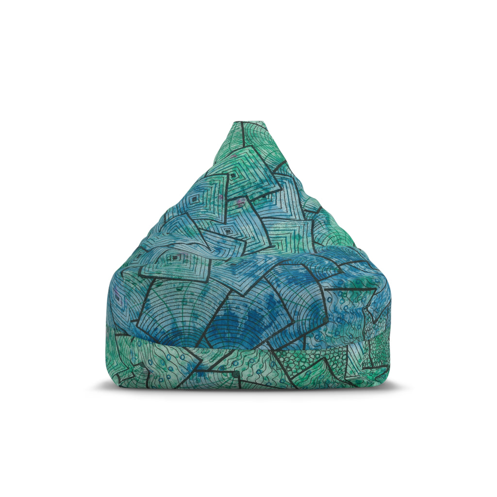 Bean Bag Chair Covers For Indoor & Outdoor - 2 Sizes - Exciting Abstract Design #65 And The Answer Is?