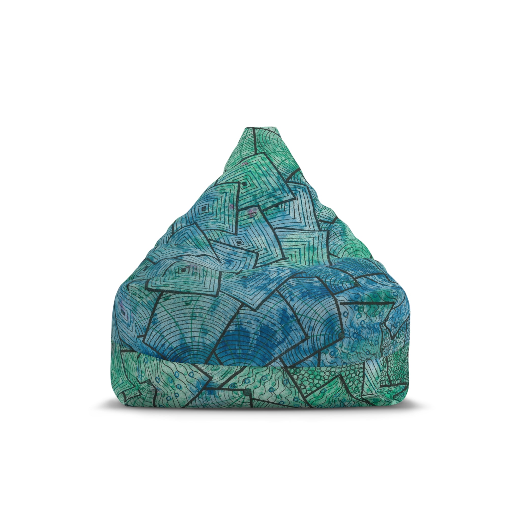Bean Bag Chair Covers For Indoor & Outdoor - 2 Sizes - Exciting Abstract Design #65 And The Answer Is?