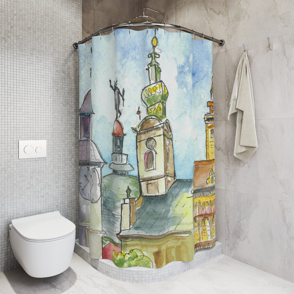 Beautiful Shower Curtains to Refresh Your Bathroom. Colourful Abstract Designs. Perfect For Your Bathroom or Special House-Warming Gift #95 Beautiful Novi Sad