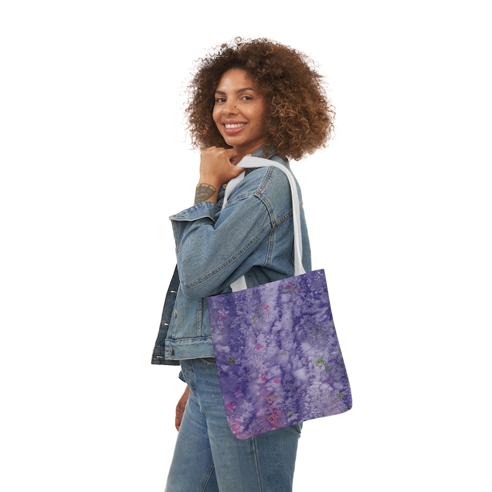 Canvas Tote Bags, Colourful Abstract Designs, 5-Color Straps, 3 Sizes.  For Family and friends or a Special Gift #86 Birthday Fairies