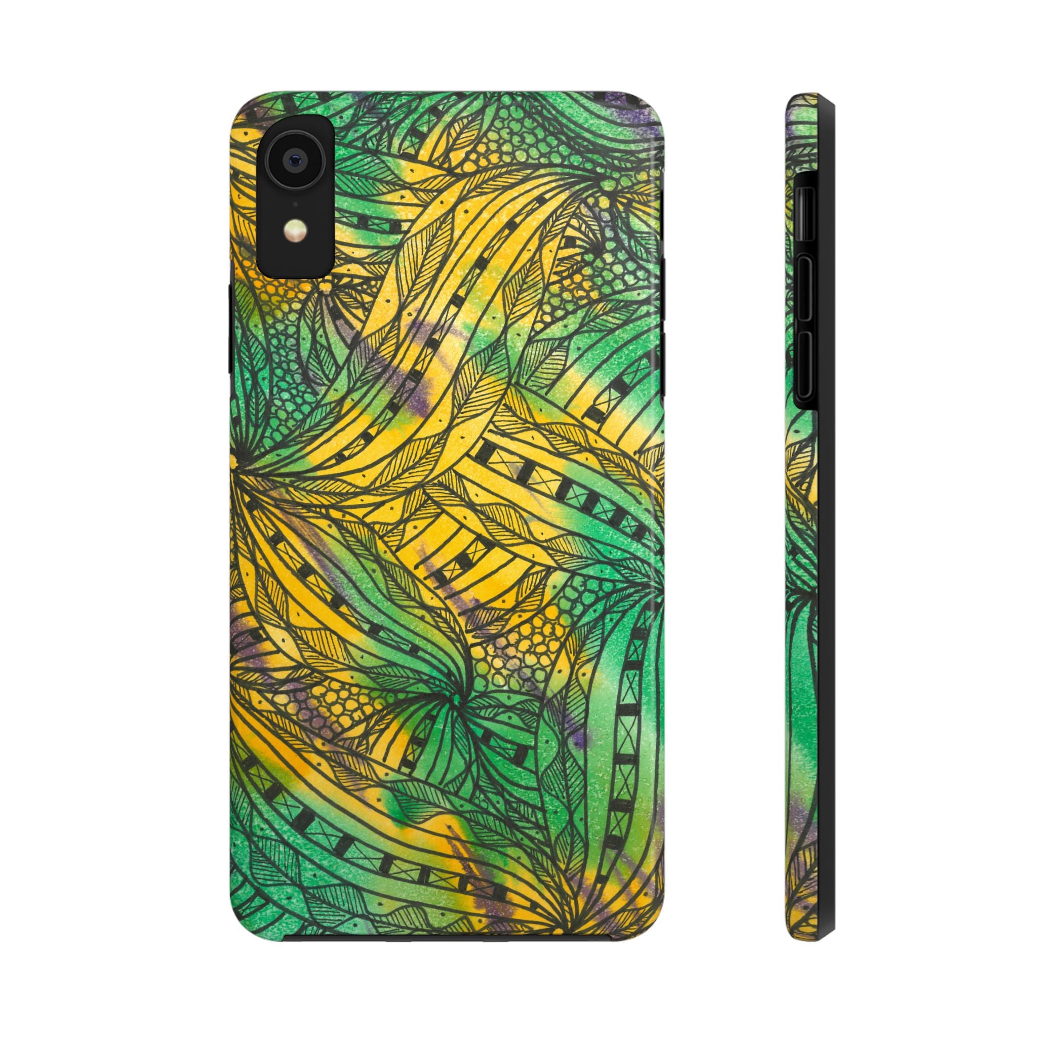 Tough Phone Case - All iPhones and Samsung Galaxys - Exciting Abstract Design #37 Shubbery!