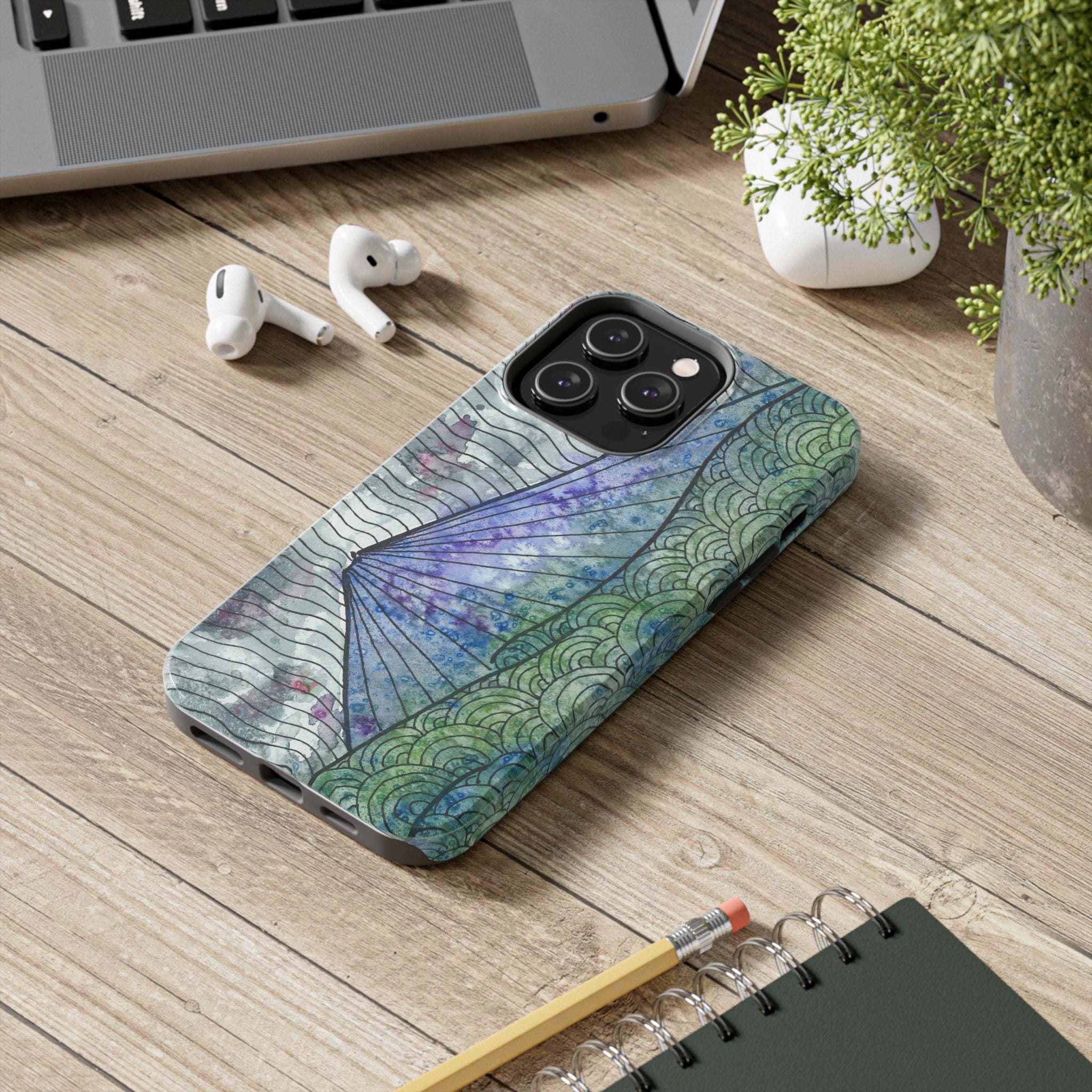 Tough Phone Case - All iPhones and Samsung Galaxys - Exciting Abstract Design #90 Rtanj Pyramid - Serbia