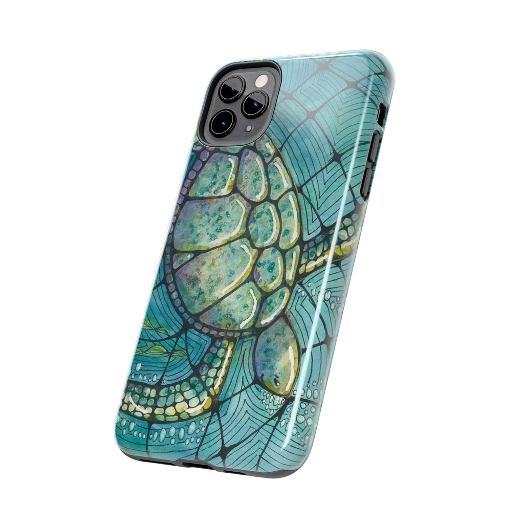 Tough Phone Case - All iPhones and Samsung Galaxys - Exciting Abstract Design #73 Turtling Along