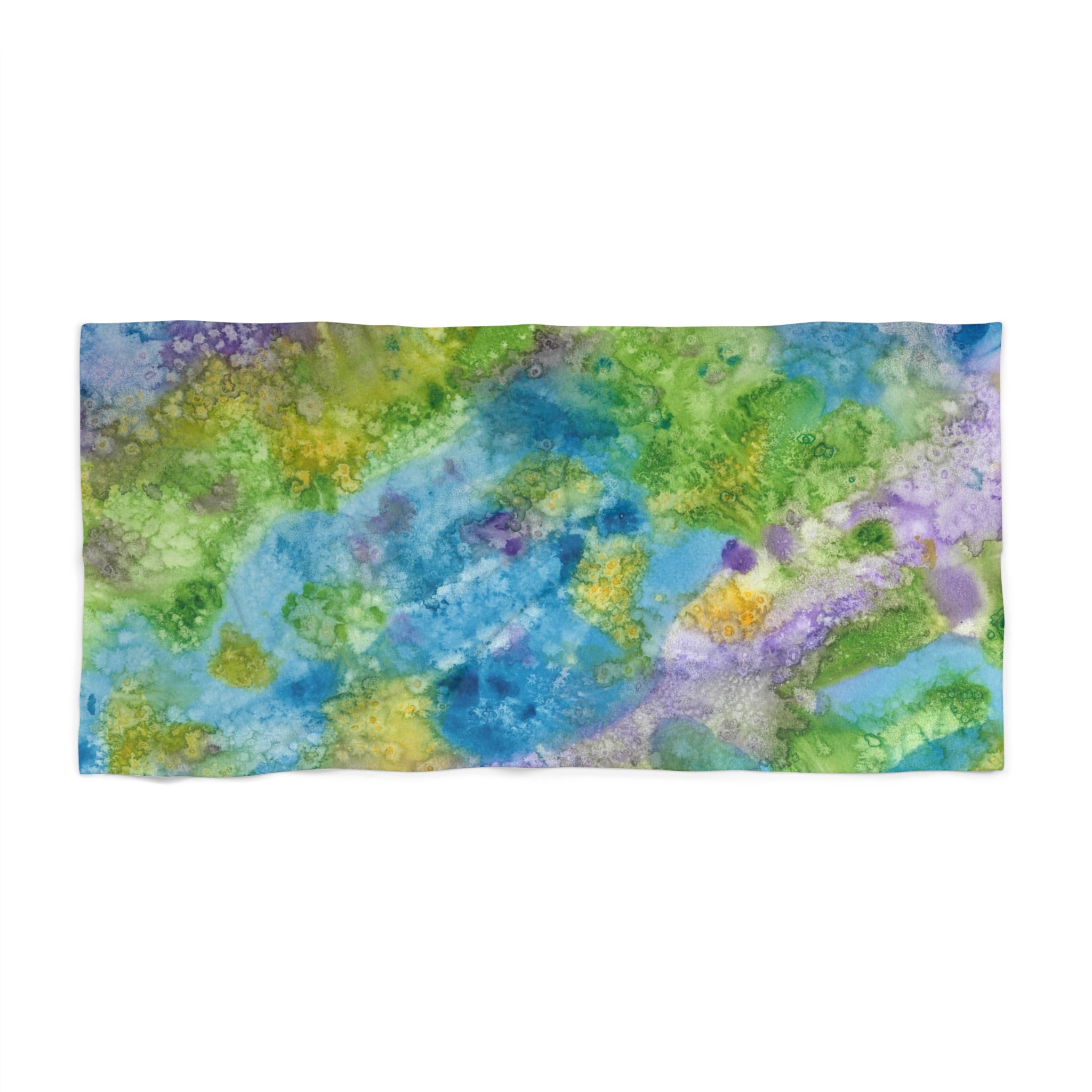 Colourful Abstract Beach Towels, Cotton Loop backing for Durability, 2 Sizes.  For Family and friends or a Special Gift #60 Happy Holidays