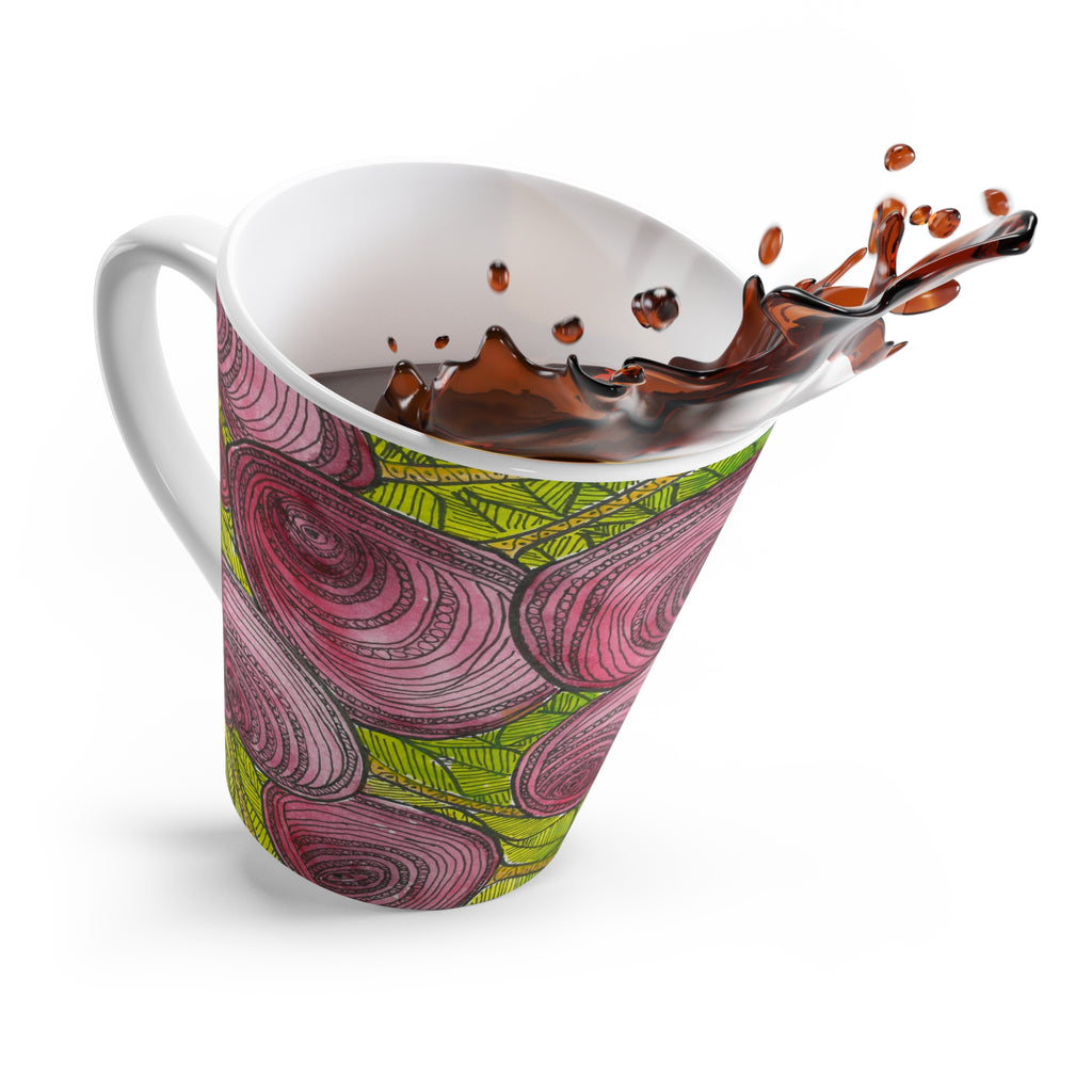 Coffee Mugs and Cups. Colourful Abstract Designs. Perfect for Home, Office or Special Gift #9 Spaced Blossoms