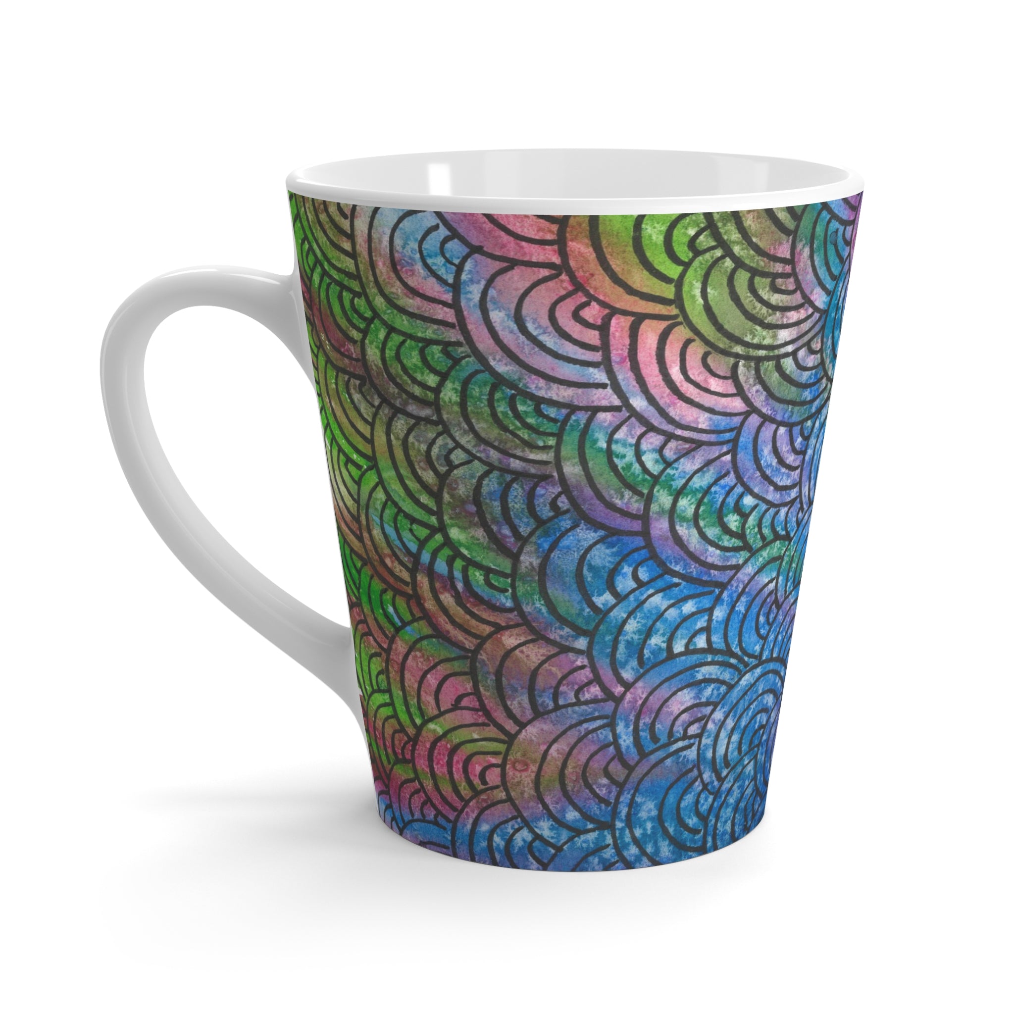 Coffee Mugs and Cups. Colourful Abstract Designs. Perfect for Home, Office or Special Gift #84 Ah The Past