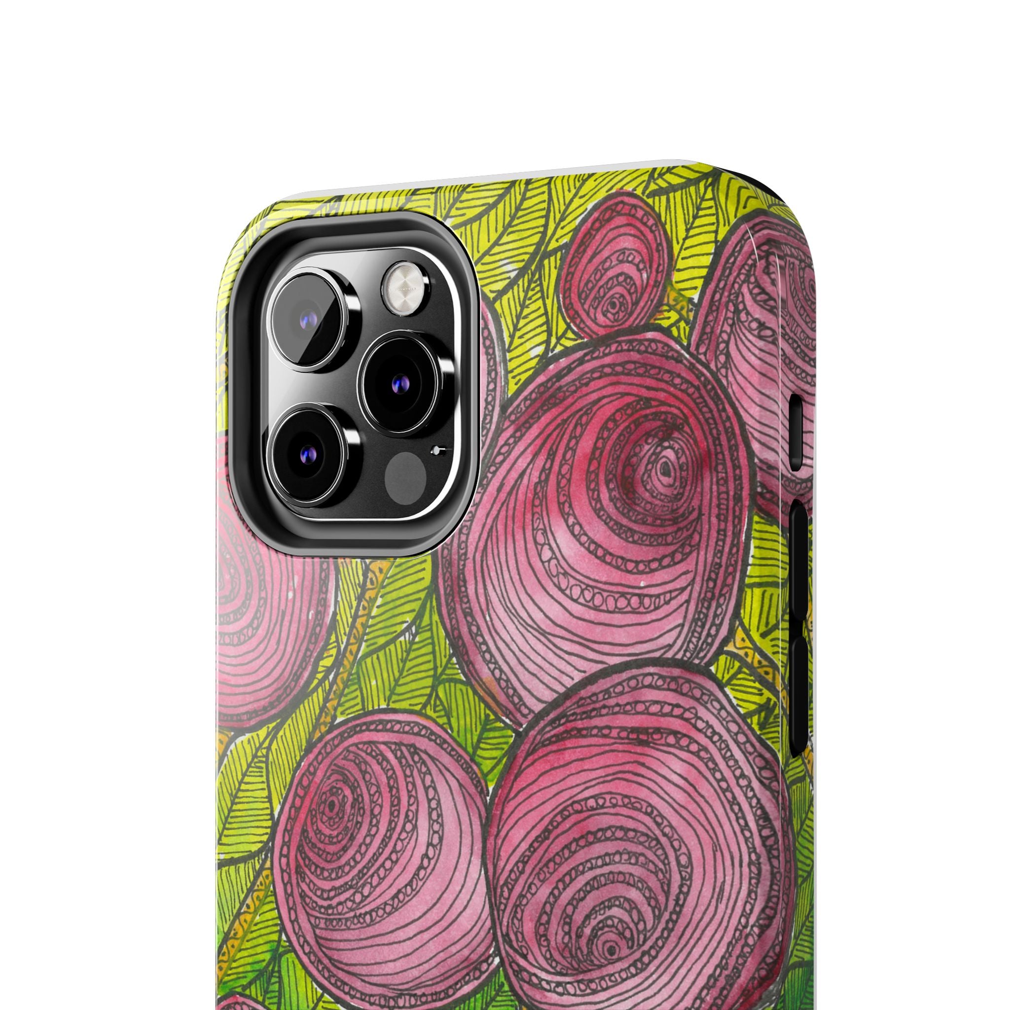 Tough Phone Case - All iPhones and Samsung Galaxys - Exciting Abstract Design #9 Spaced Blossoms
