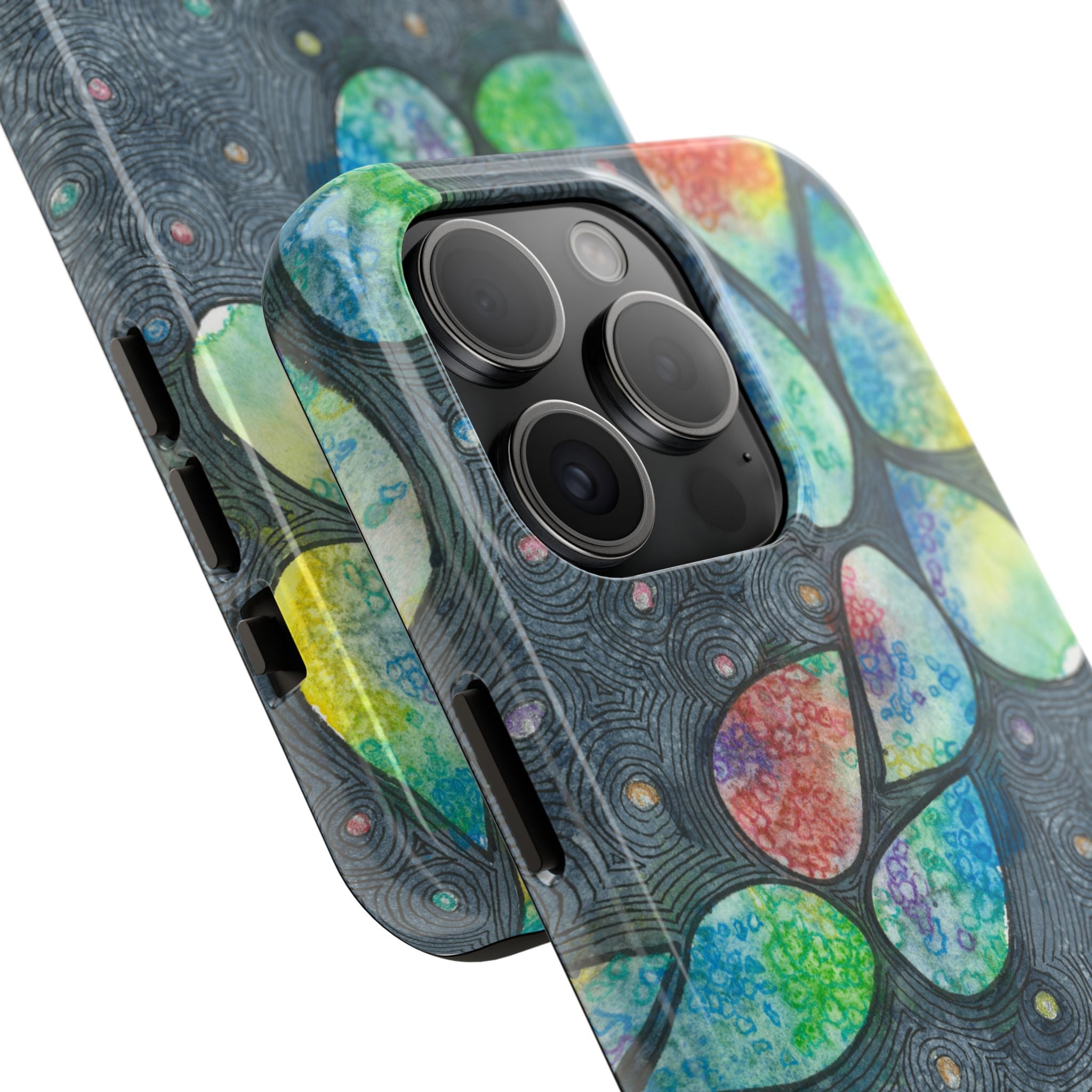 Tough Phone Case - All iPhones and Samsung Galaxys - Exciting Abstract Design #30 Give Us A Minute