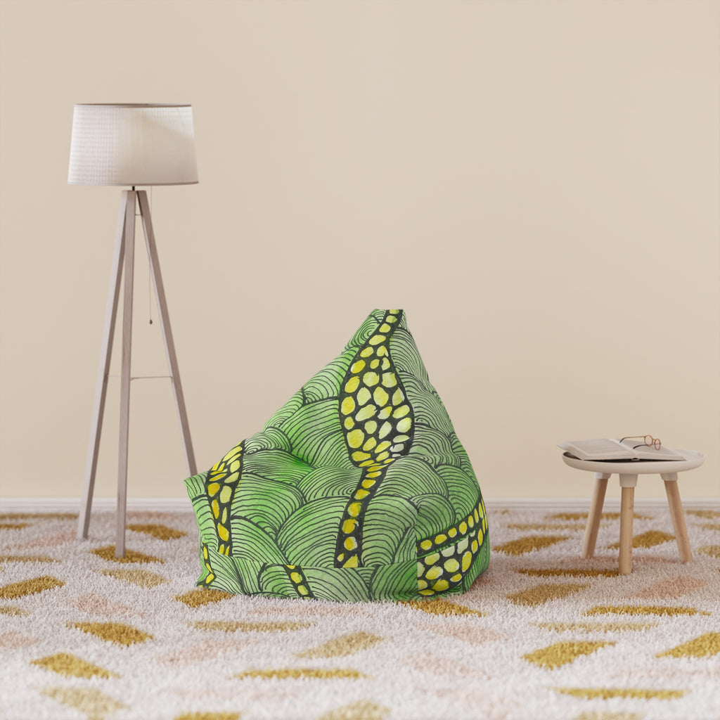Bean Bag Chair Covers For Indoor & Outdoor - 2 Sizes - Exciting Abstract Design #13 Watcha Thinking