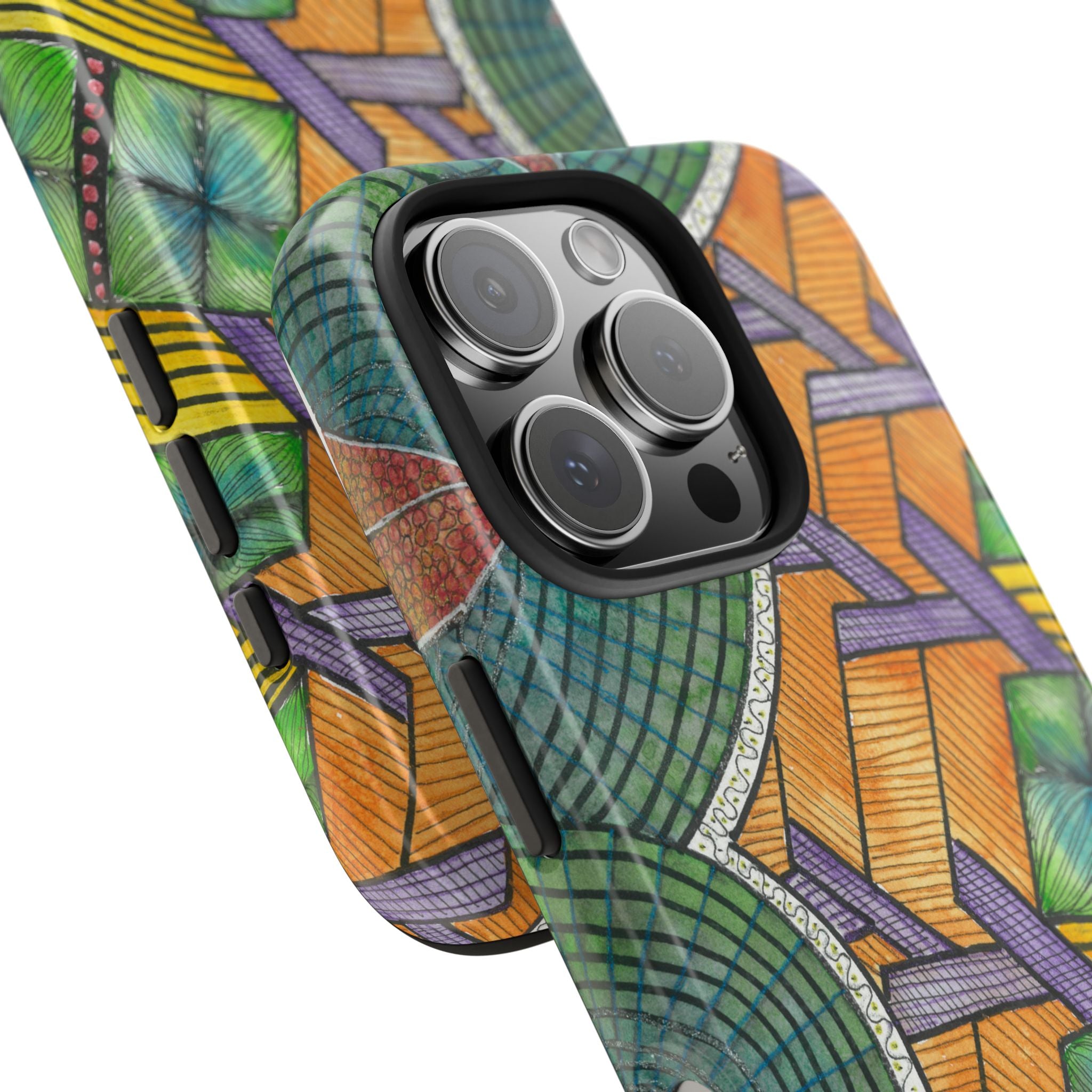 Tough Phone Case - All iPhones and Samsung Galaxys - Exciting Abstract Design #31 T'Eye Land