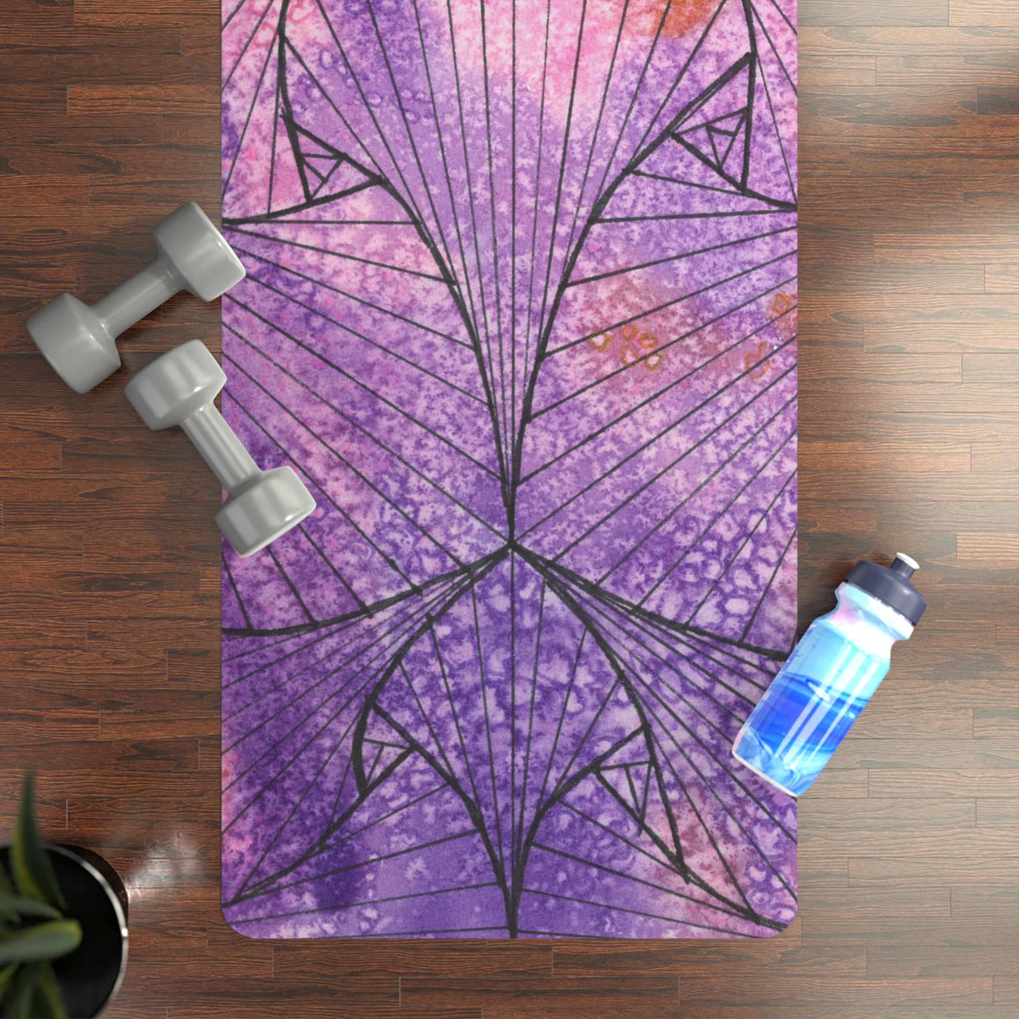 Yoga Mats and Gym Mats. Colourful Abstract Designs. Perfect for Home, Yoga or Gym Class, or a Special Gift #34 There's Always Hope