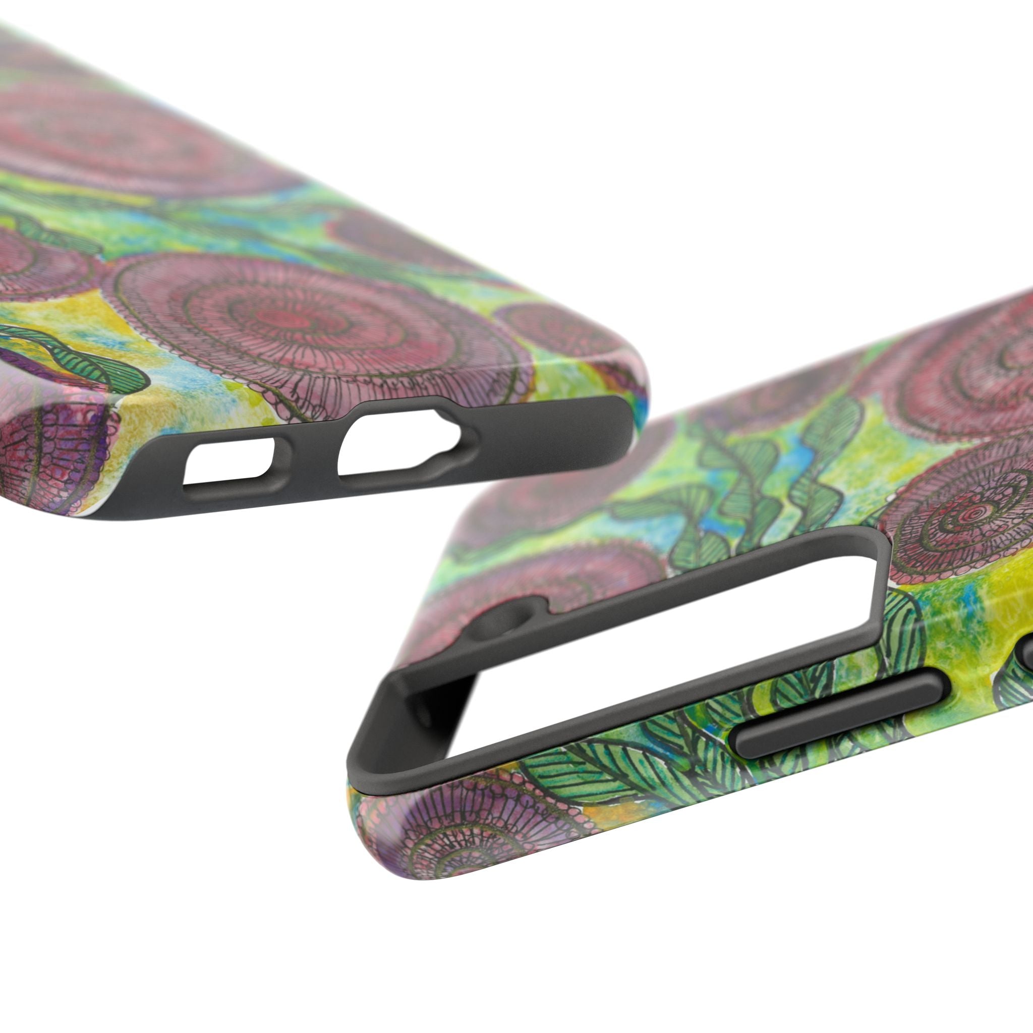 Tough Phone Case - All iPhones and Samsung Galaxys - Exciting Abstract Design #35 Beetroot To Yourself