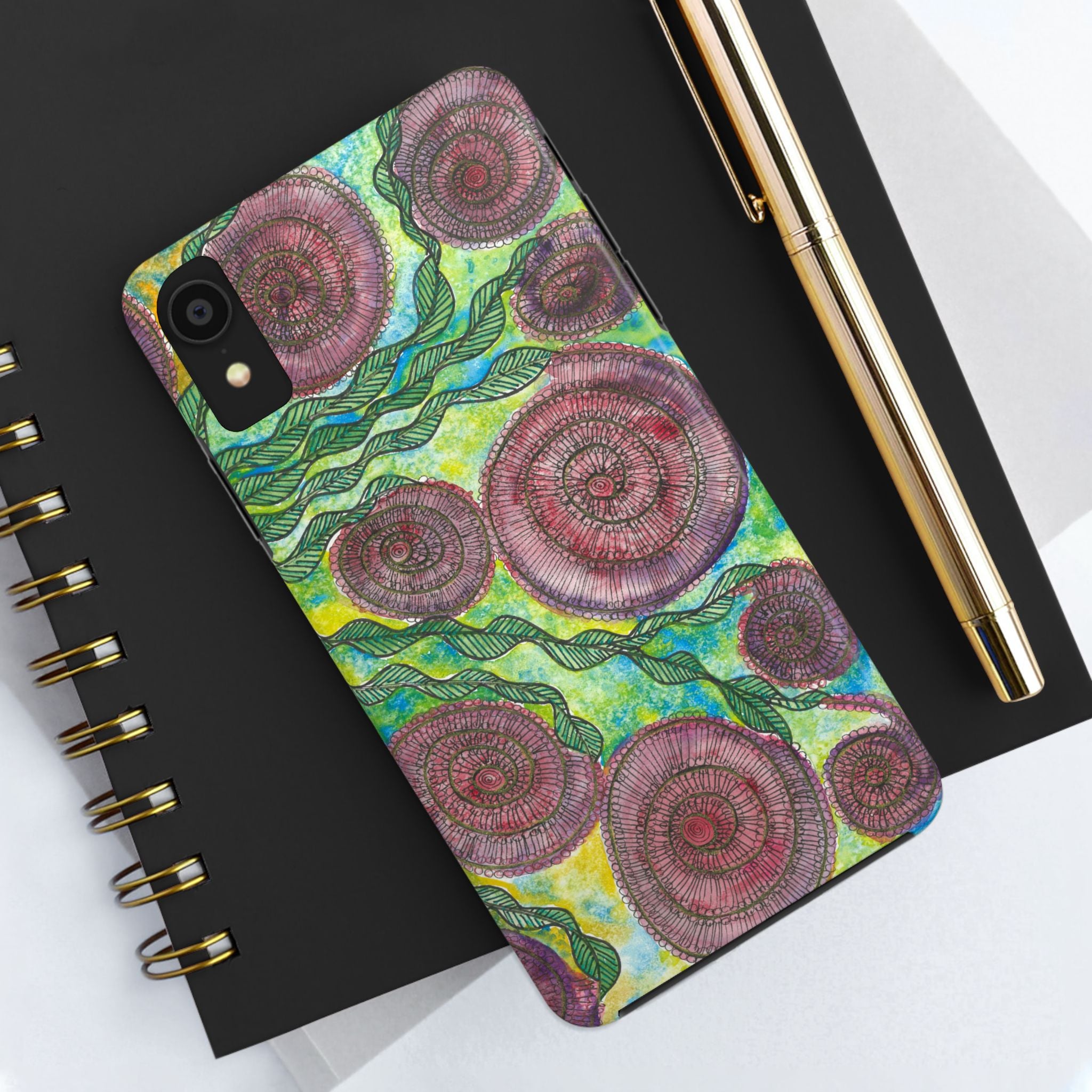 Tough Phone Case - All iPhones and Samsung Galaxys - Exciting Abstract Design #35 Beetroot To Yourself
