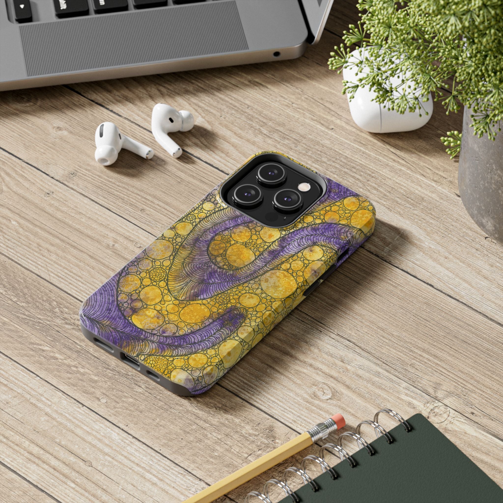 Tough Phone Case - All iPhones and Samsung Galaxys - Exciting Abstract Design #64 Is Now A Good Time?