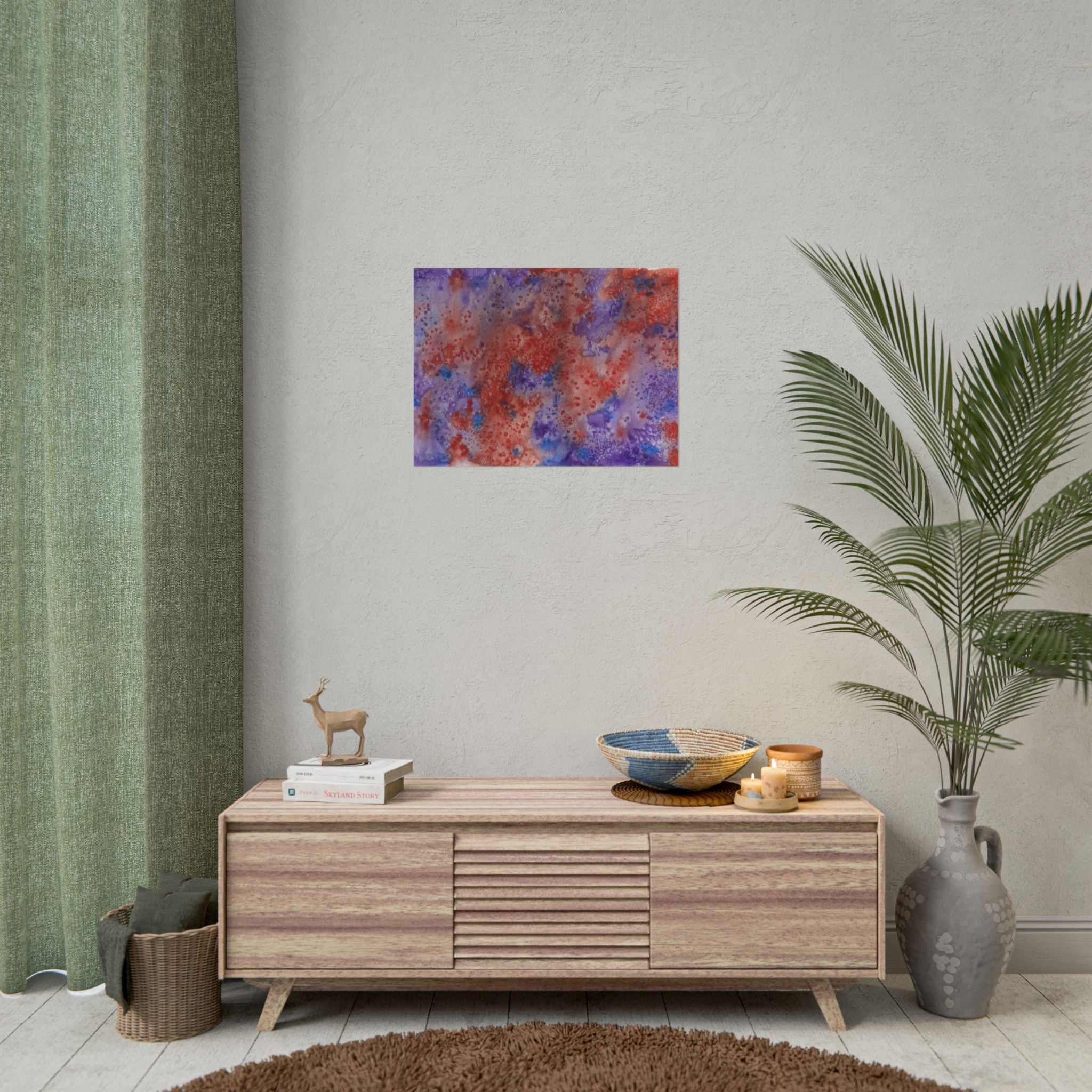 Large Colourful Wall Art, Posters & Prints, For Office, Bedroom or Living Room, or Special Gift #51 In The Beginning