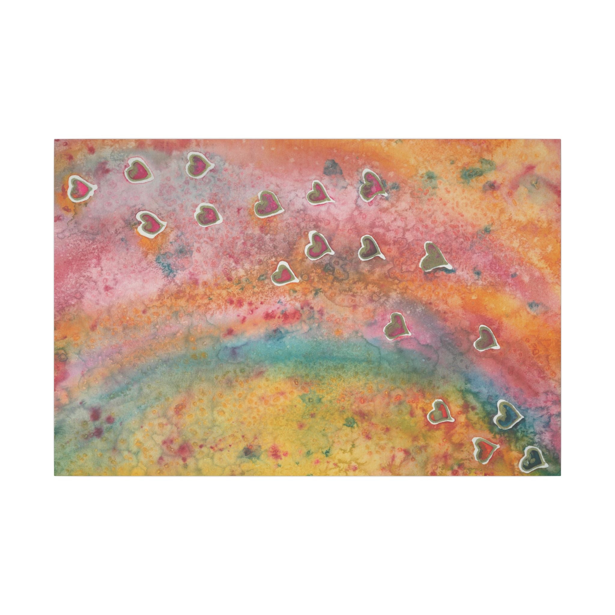 Large Colourful Wall Art, Canvas Prints, For Office, Bedroom or Living Room, or Special Gift #96 Love, Friendship, integrity