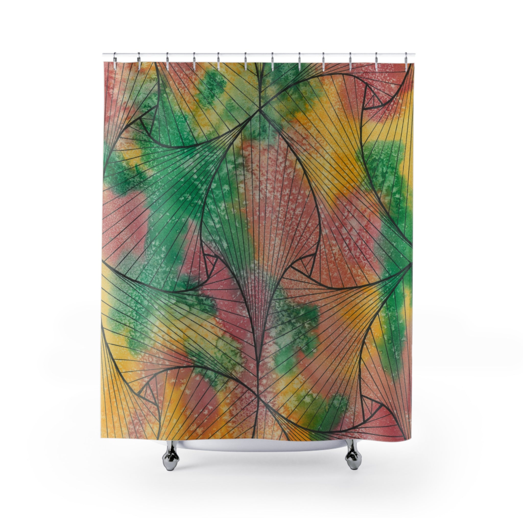 Beautiful Shower Curtains to Refresh Your Bathroom. Colourful Abstract Designs. Perfect For Your Bathroom or Special House-Warming Gift #49 Health and Wellbeing
