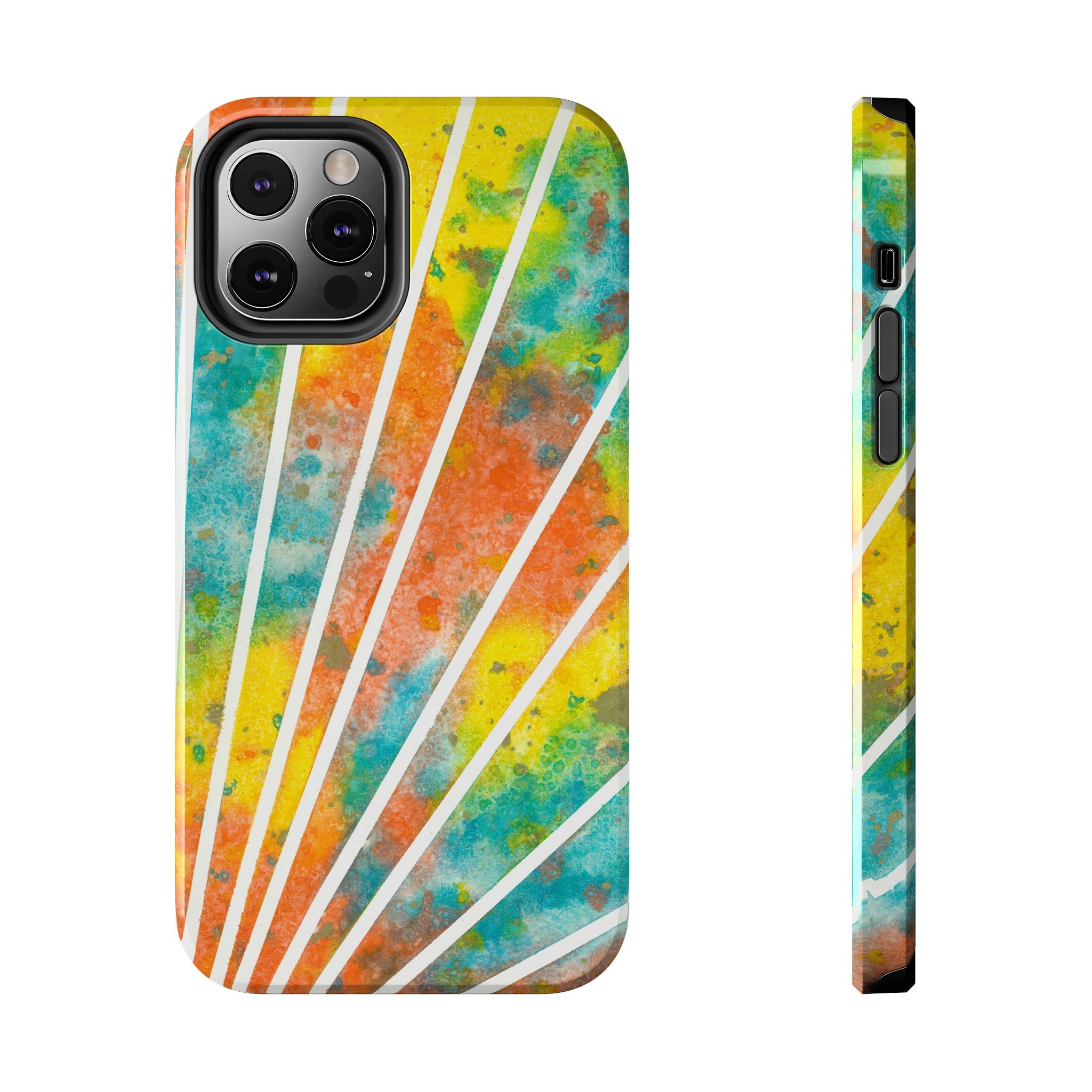 Tough Phone Case - All iPhones and Samsung Galaxys - Exciting Abstract Design #101 Your Energy Radiates
