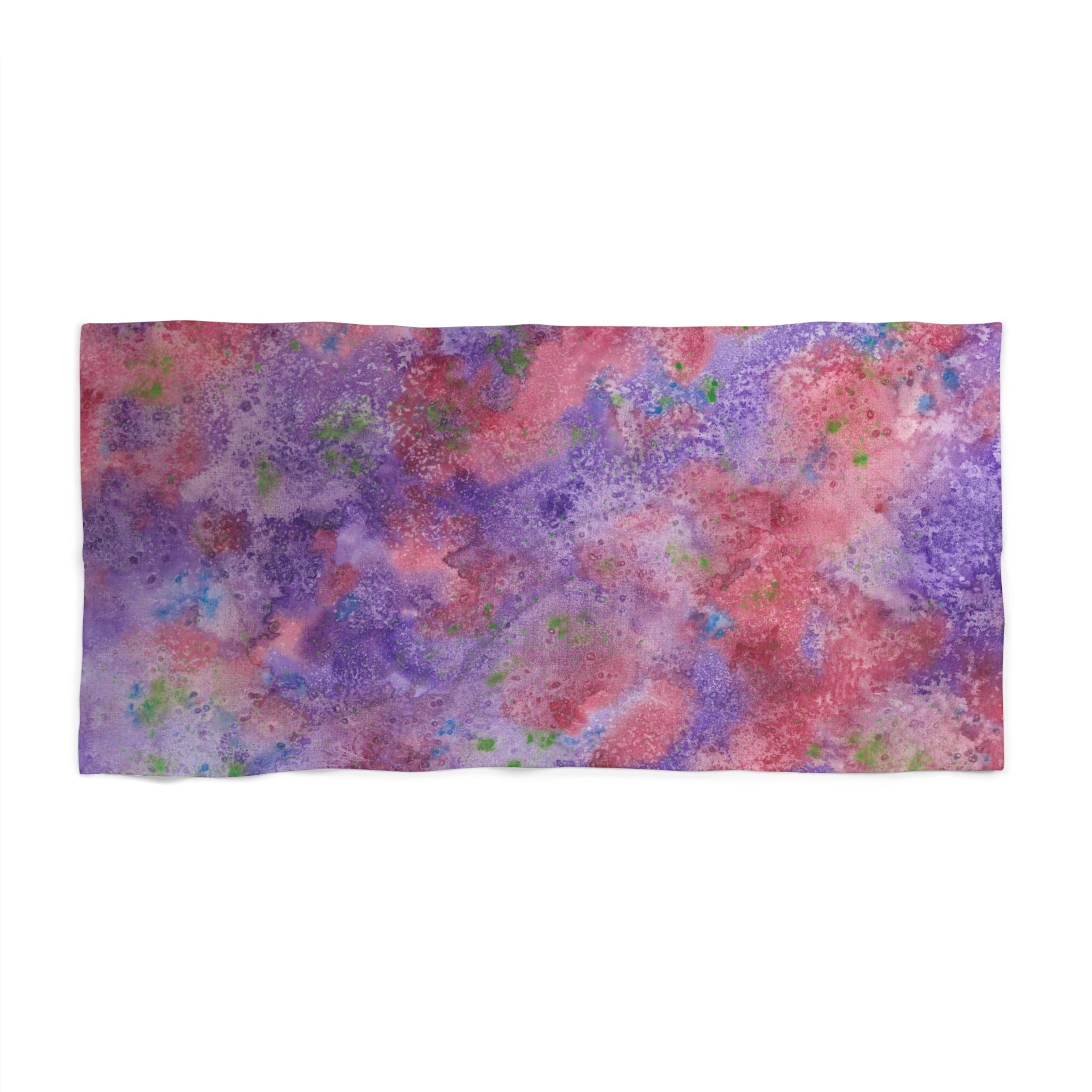 Colourful Abstract Beach Towels, Cotton Loop backing for Durability, 2 Sizes.  For Family and friends or a Special Gift #62 Resolutions