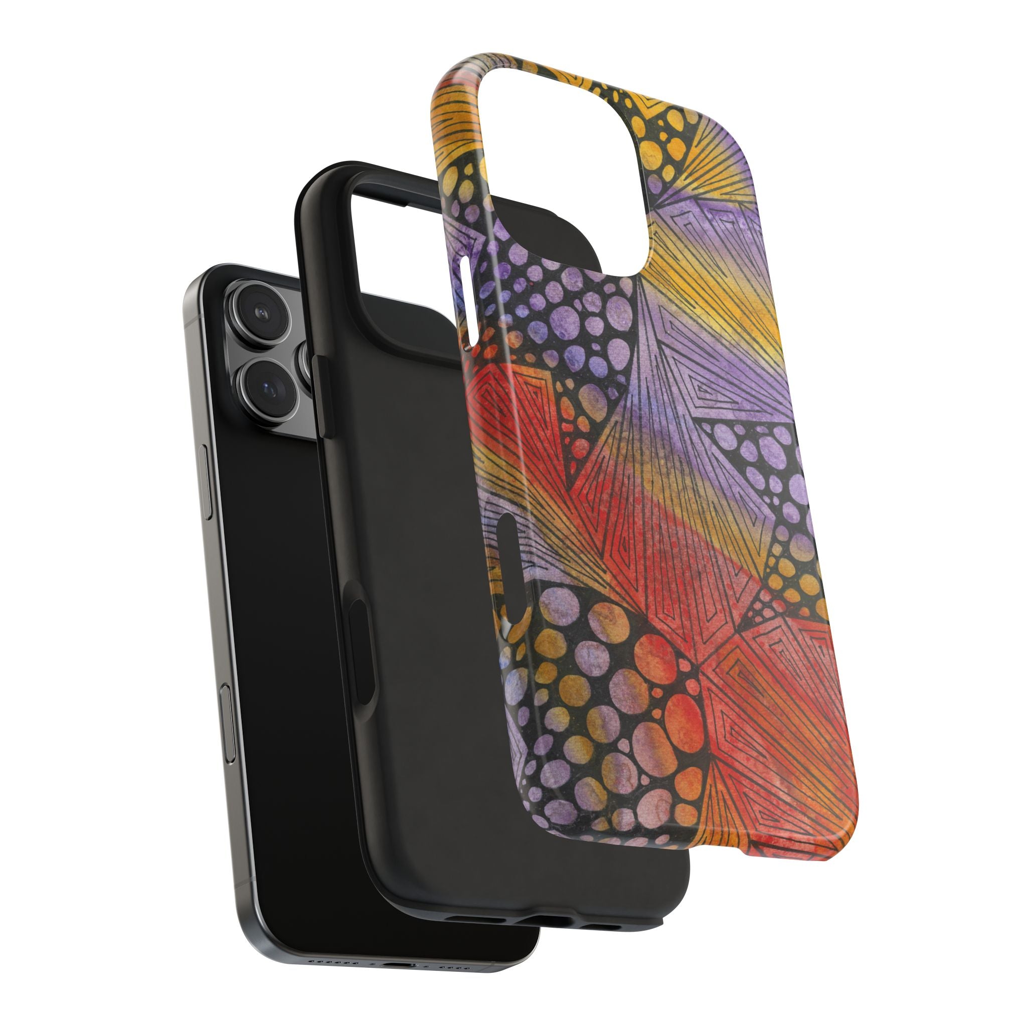 Tough Phone Case - All iPhones and Samsung Galaxys - Exciting Abstract Design #82 Fighting Delusions