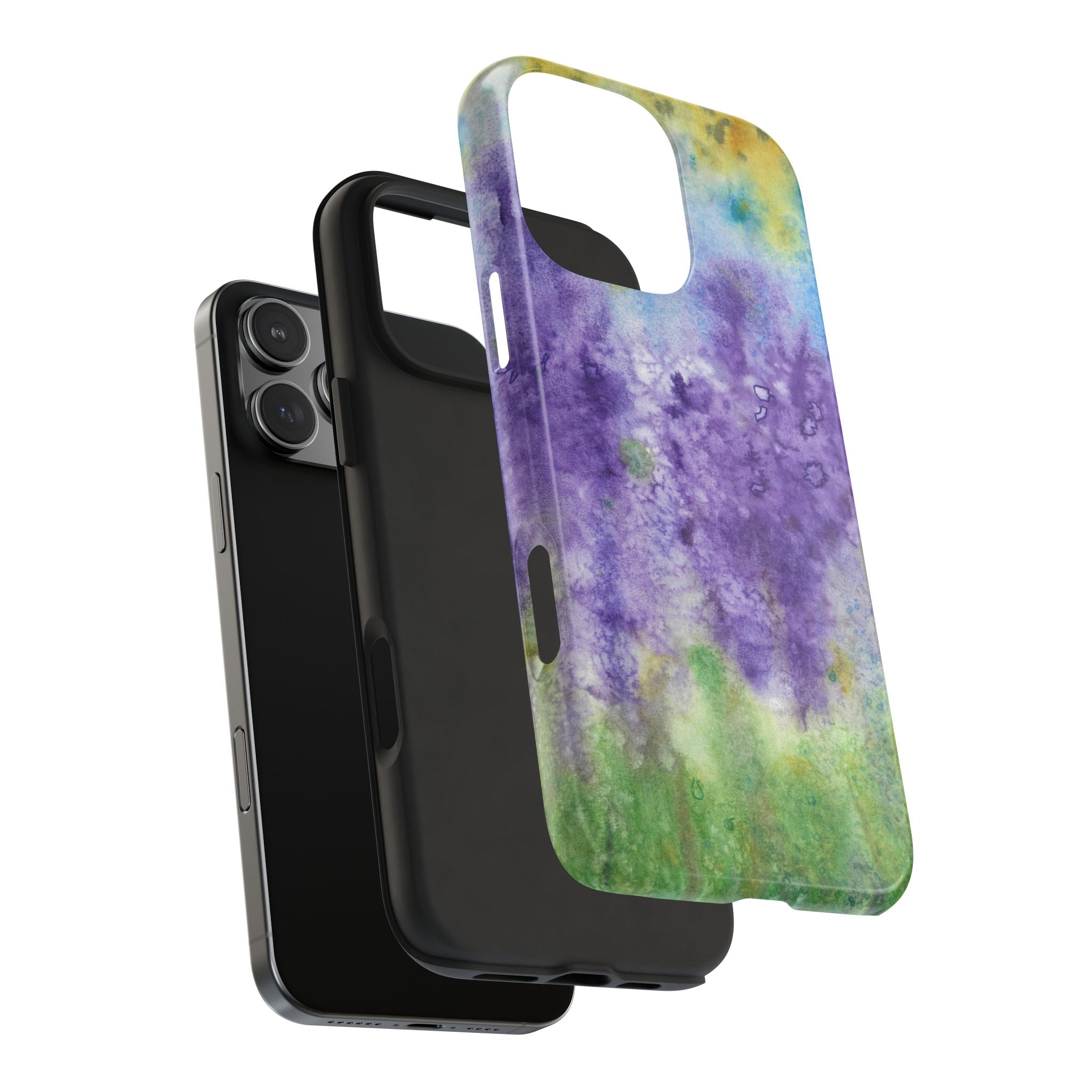 Tough Phone Case - All iPhones and Samsung Galaxys - Exciting Abstract Design #74 Lavender Fields