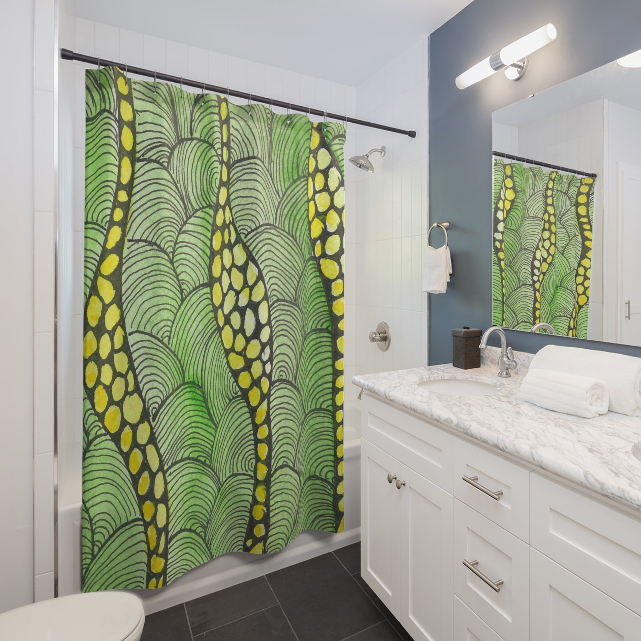 Beautiful Shower Curtains to Refresh Your Bathroom. Colourful Abstract Designs. Perfect For Your Bathroom or Special House-Warming Gift #13 Watcha Thinking