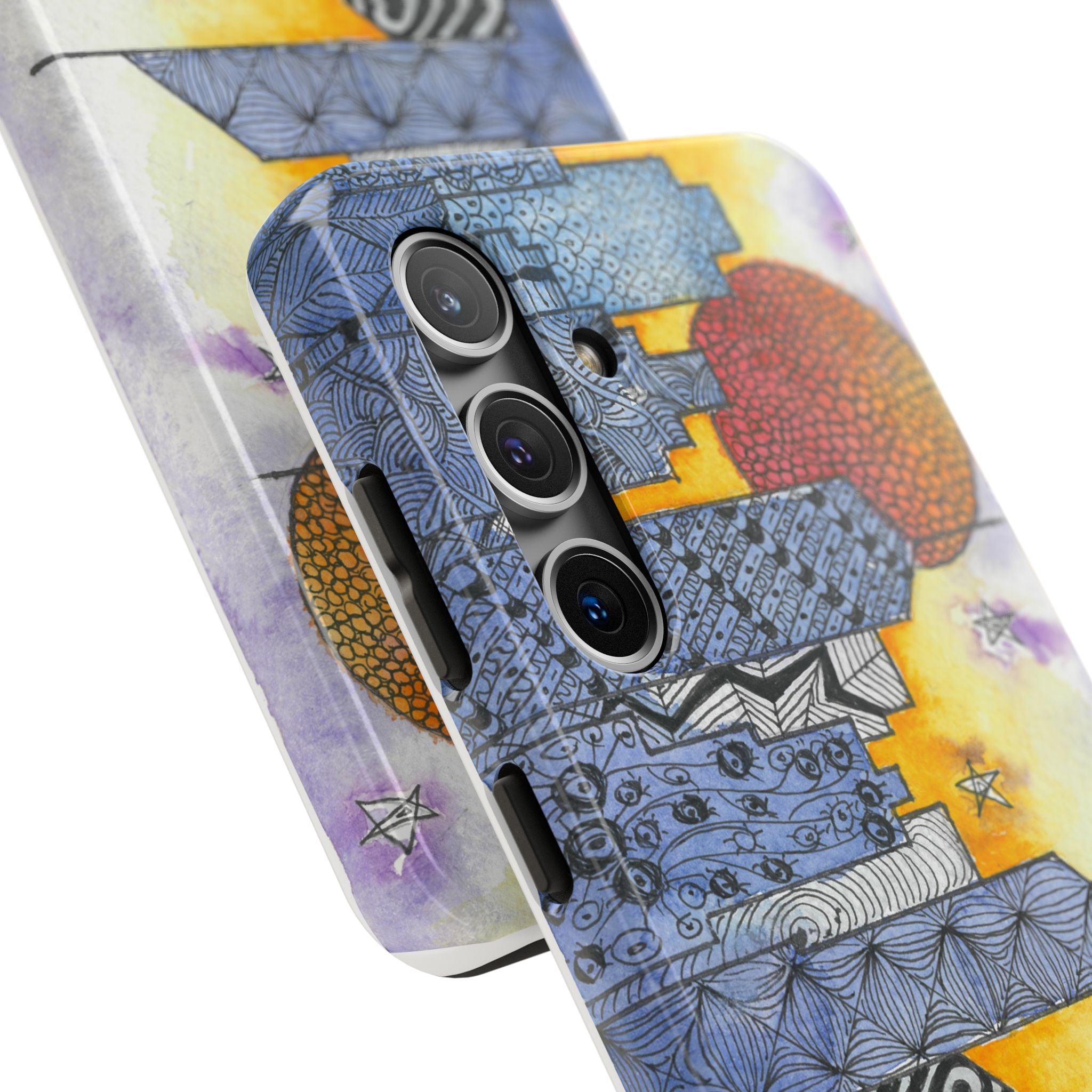 Tough Phone Case - All iPhones and Samsung Galaxys - Exciting Abstract Design #5 In The Shadows