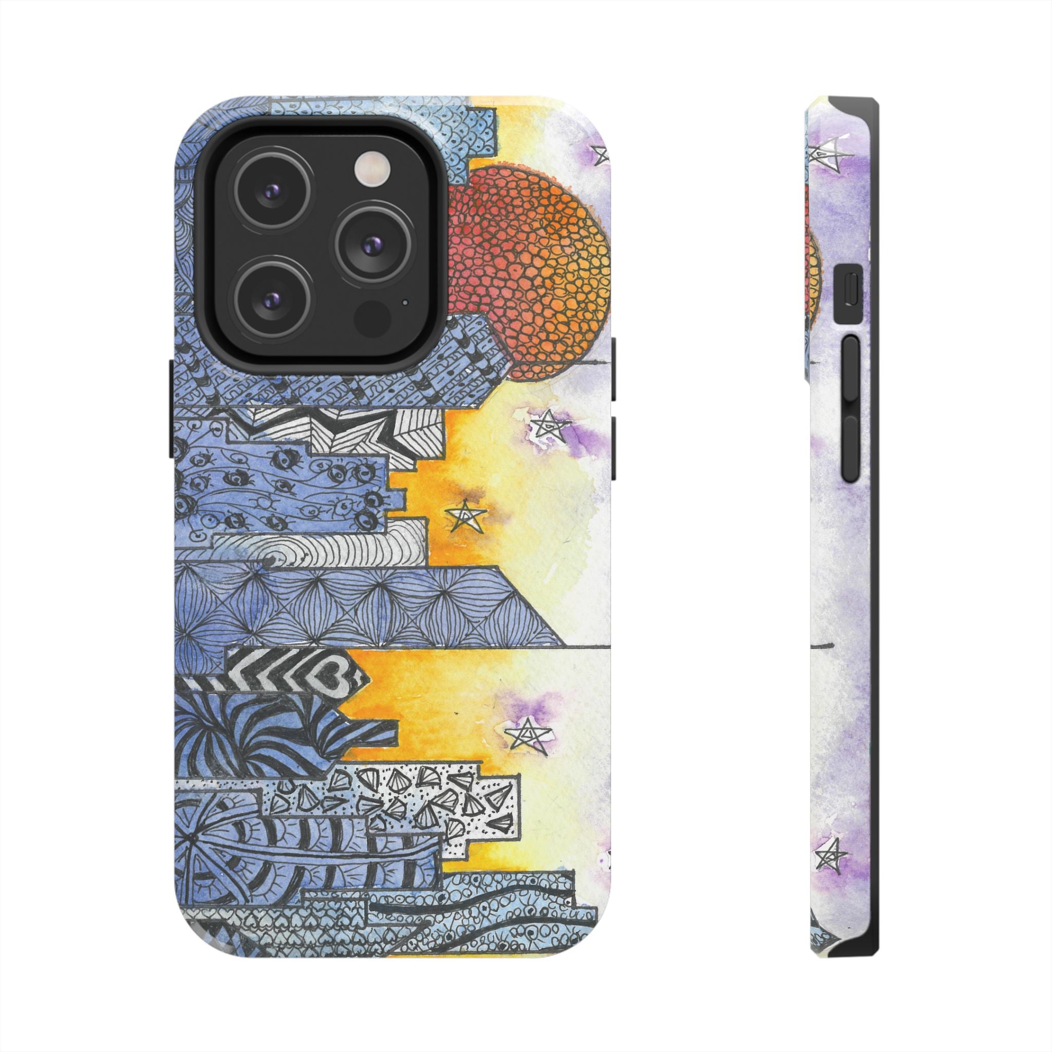 Tough Phone Case - All iPhones and Samsung Galaxys - Exciting Abstract Design #5 In The Shadows