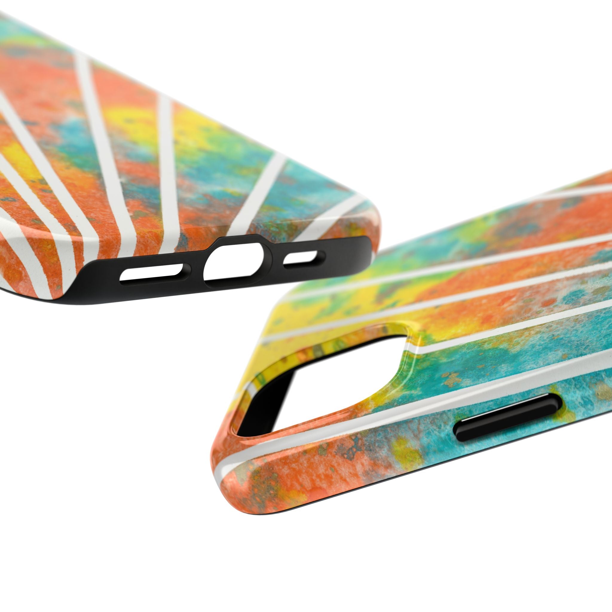 Tough Phone Case - All iPhones and Samsung Galaxys - Exciting Abstract Design #101 Your Energy Radiates