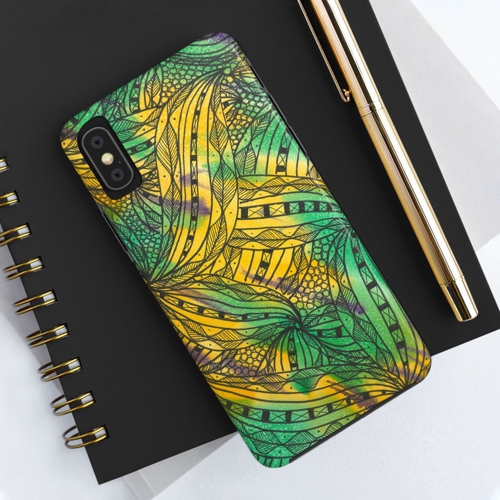 Tough Phone Case - All iPhones and Samsung Galaxys - Exciting Abstract Design #37 Shubbery!