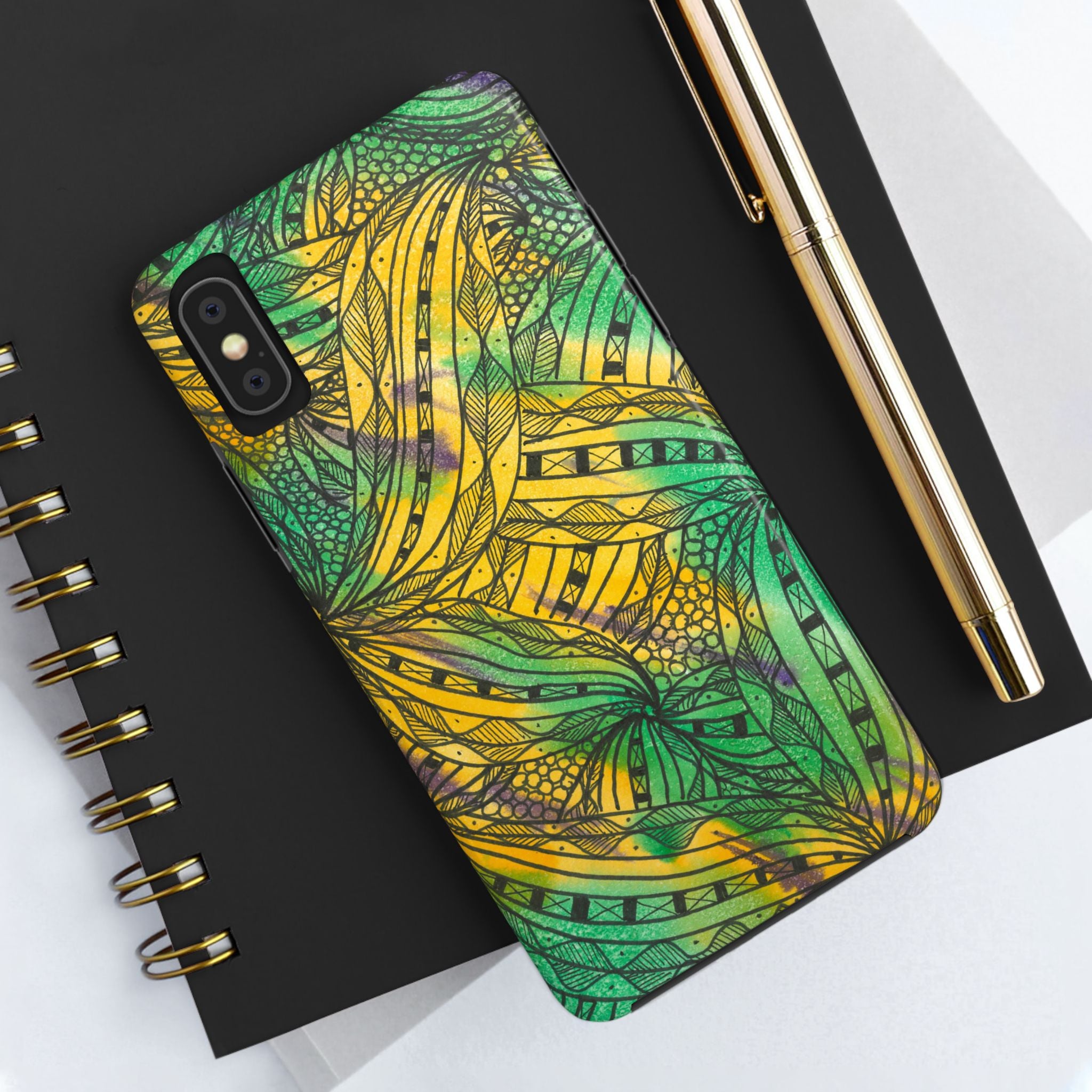 Tough Phone Case - All iPhones and Samsung Galaxys - Exciting Abstract Design #37 Shubbery!